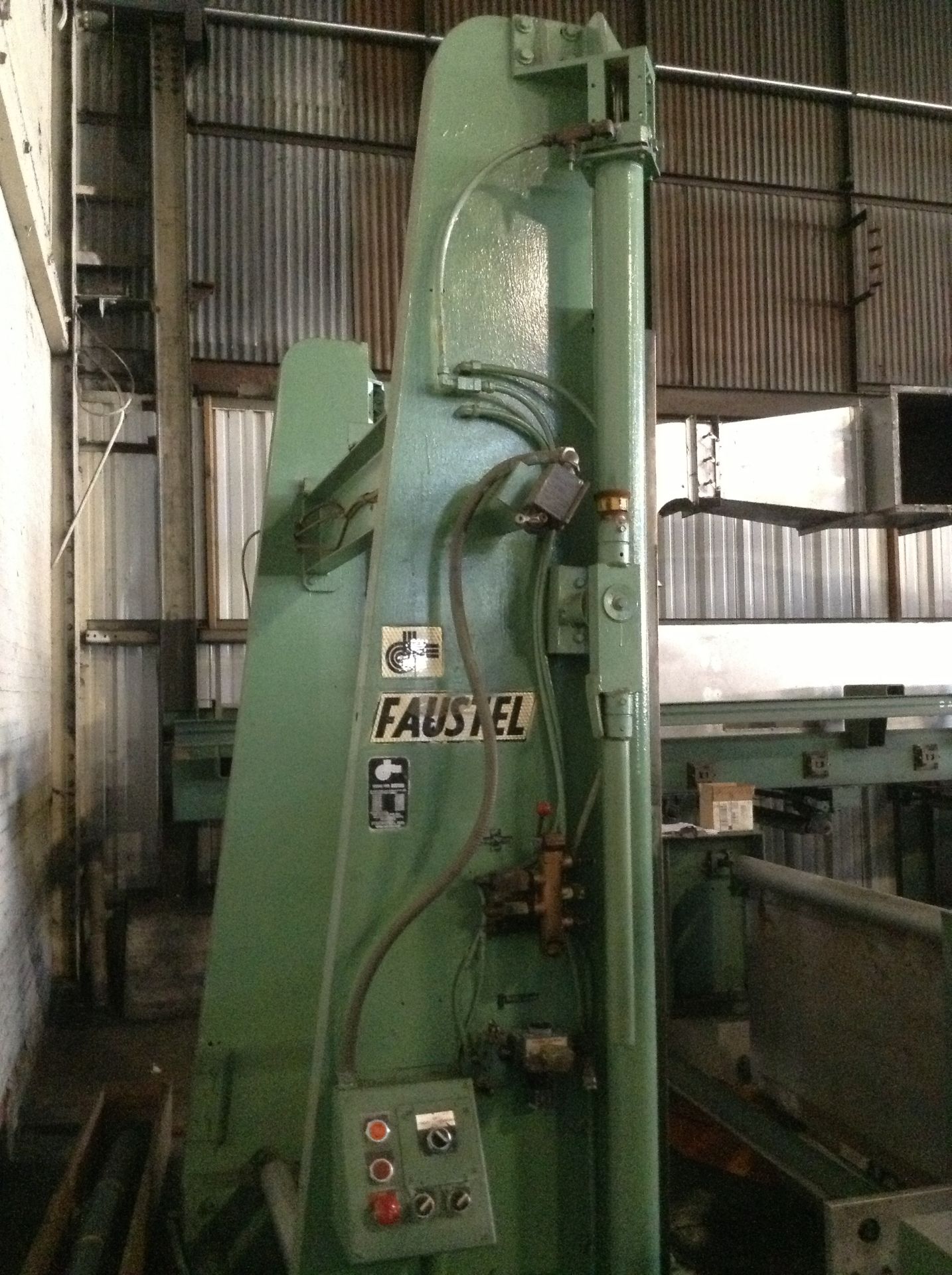 56" Faustel 2-drum surface rewind single shaft rewinder. Was inline with a laminator operating at - Image 13 of 17