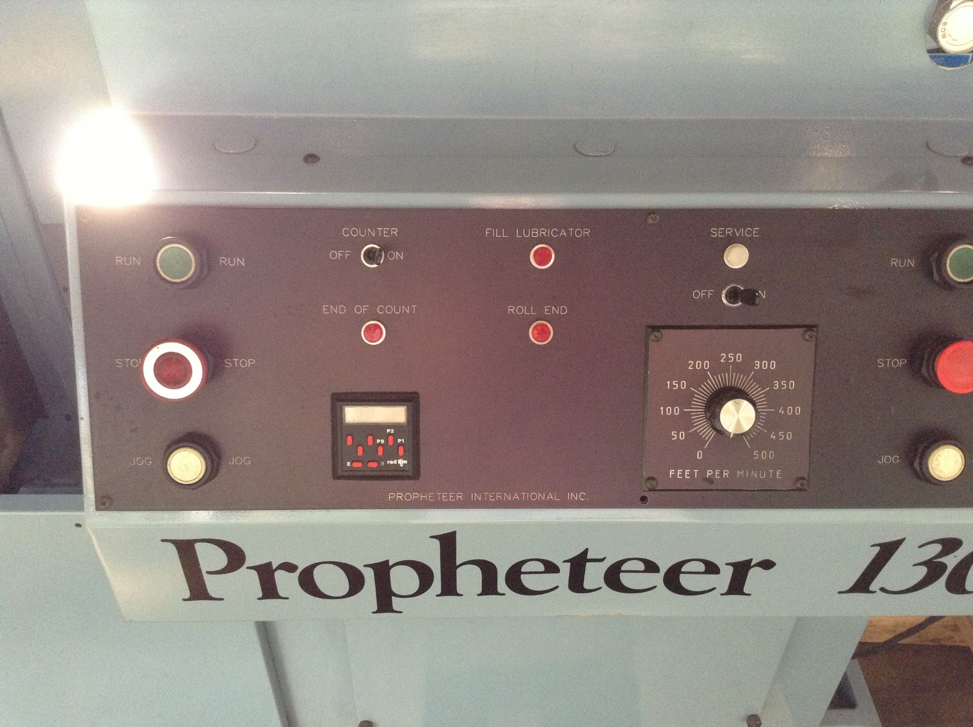 13.25” Propheteer Model 1300 L single color flexographic printing press. 13” print width. 40” - Image 6 of 25