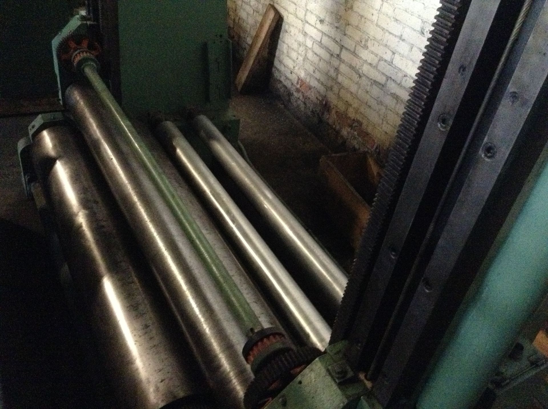 56" Faustel 2-drum surface rewind single shaft rewinder. Was inline with a laminator operating at - Image 6 of 17