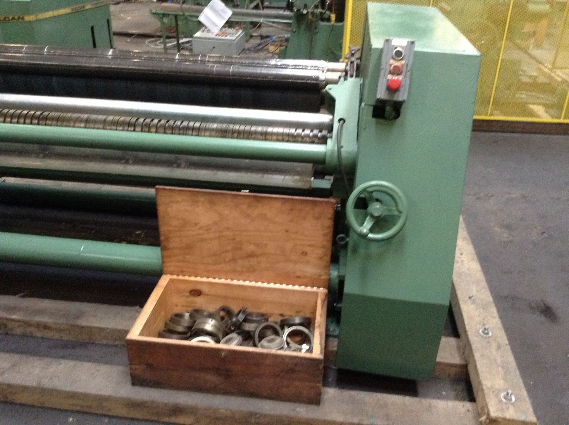 74" Dusenbery Model 260 FS duplex center surface rewind slitting & rewinding machine. Serial # - Image 13 of 18