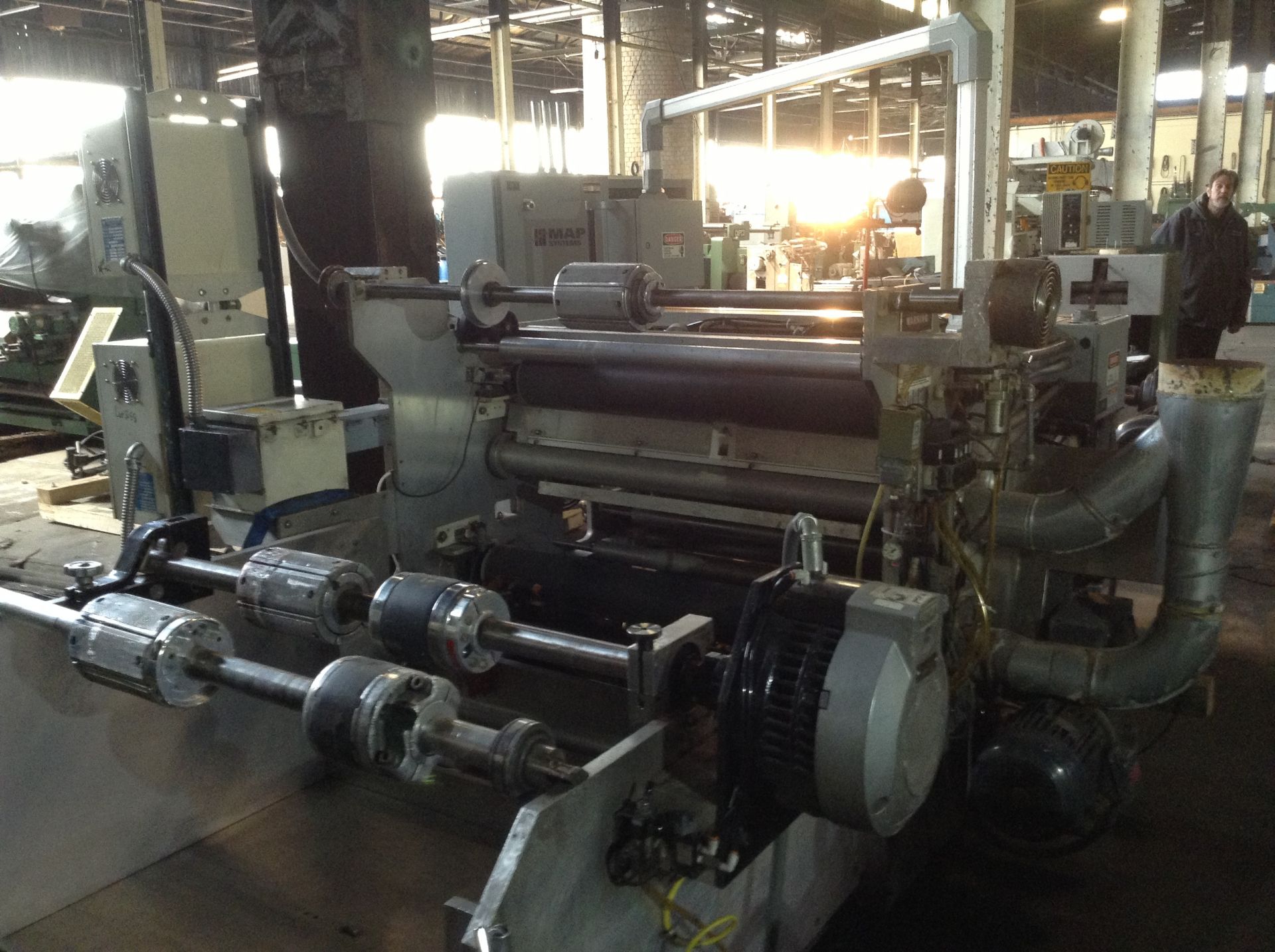 42” Redex laminator. 2-ply thermal lamination system. Age 1999. Model Thermo Lam 3. MAP Systems