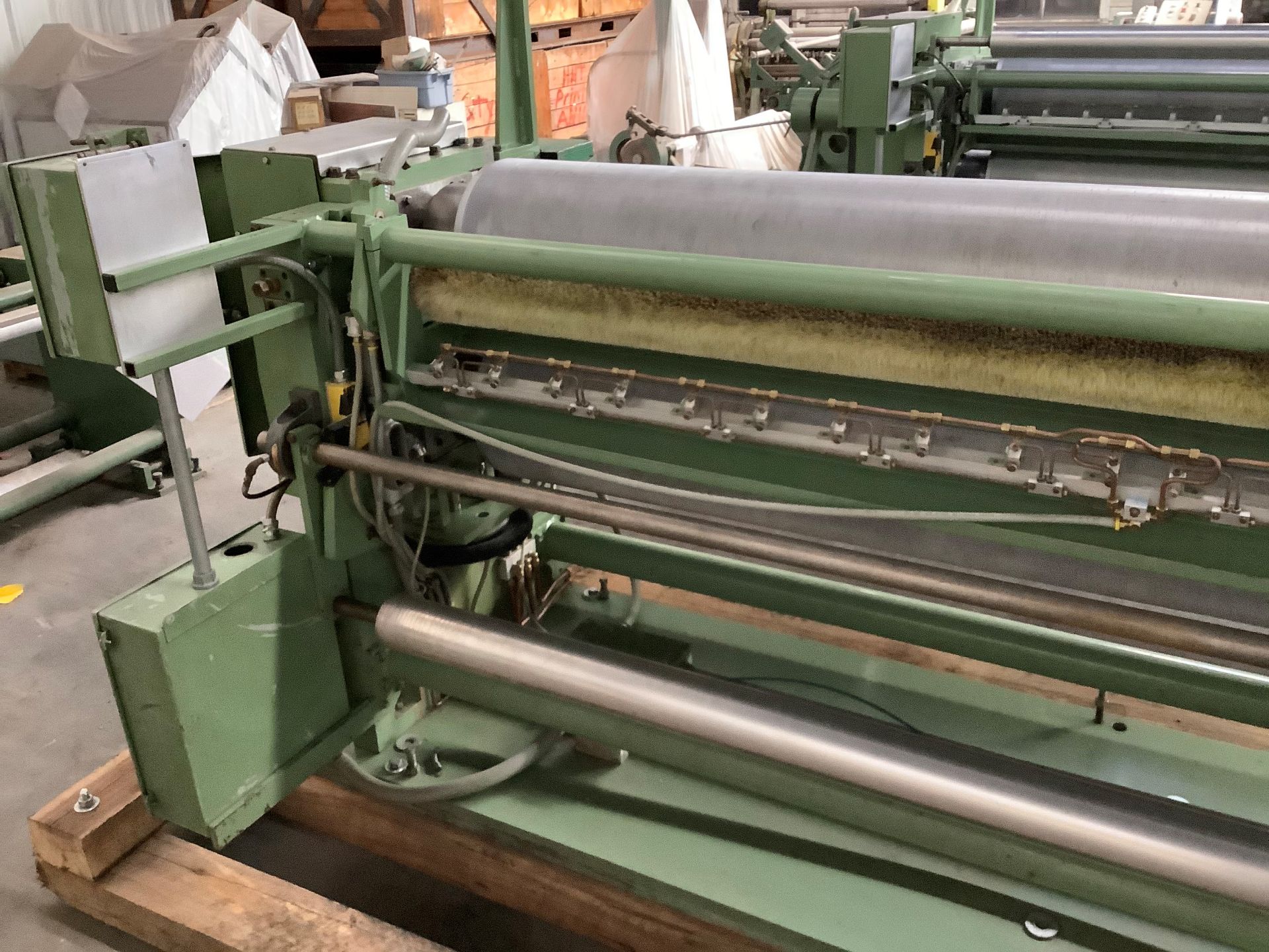 86” Bretting embossing system with matched steel-to-steel embossing rolls. Age 1992. Serial # of - Image 11 of 16