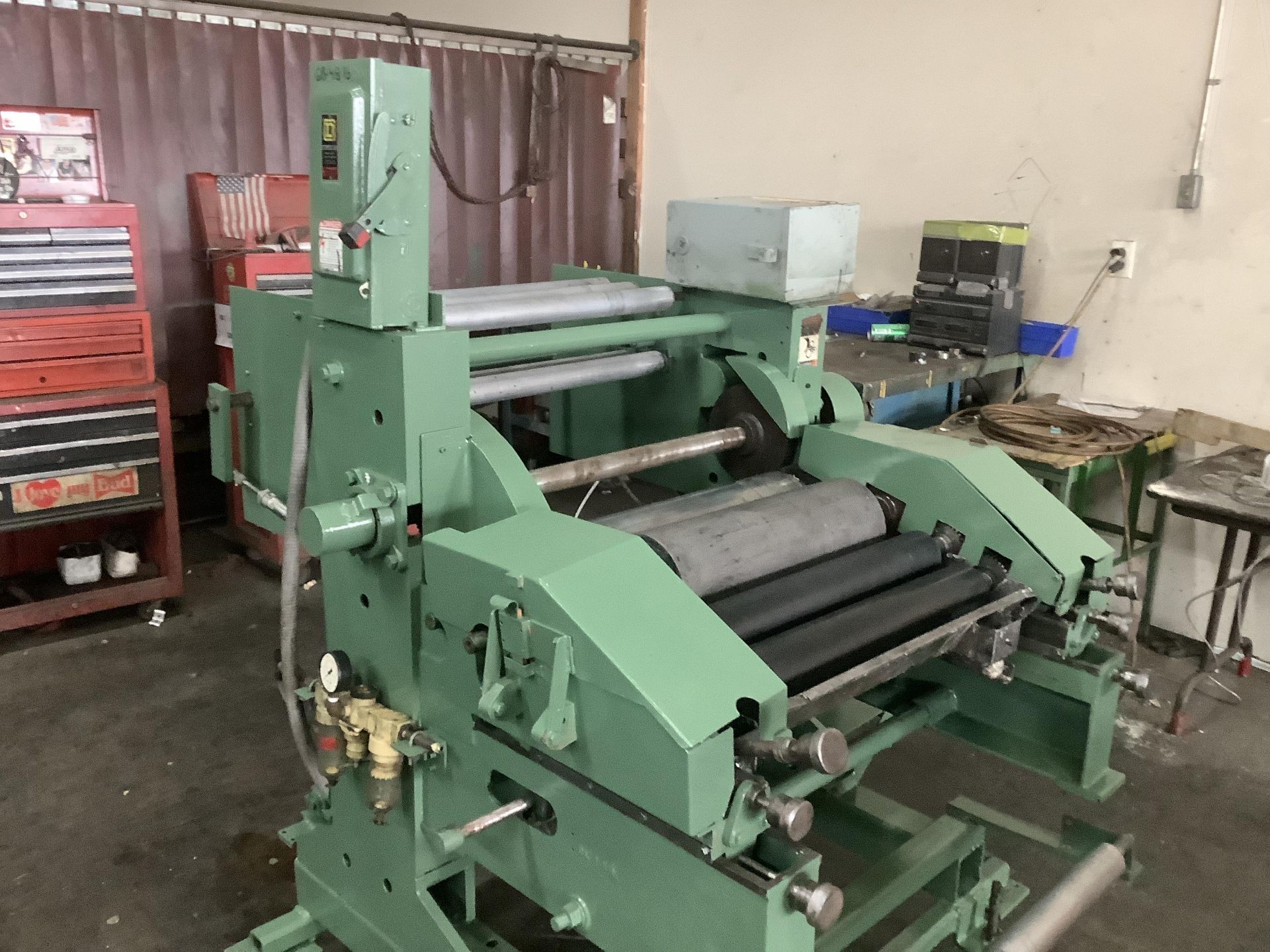 22” Wolverine Cubline 21-1, 1-color flexographic inline printing press. 21” print width. 10” to - Image 2 of 12