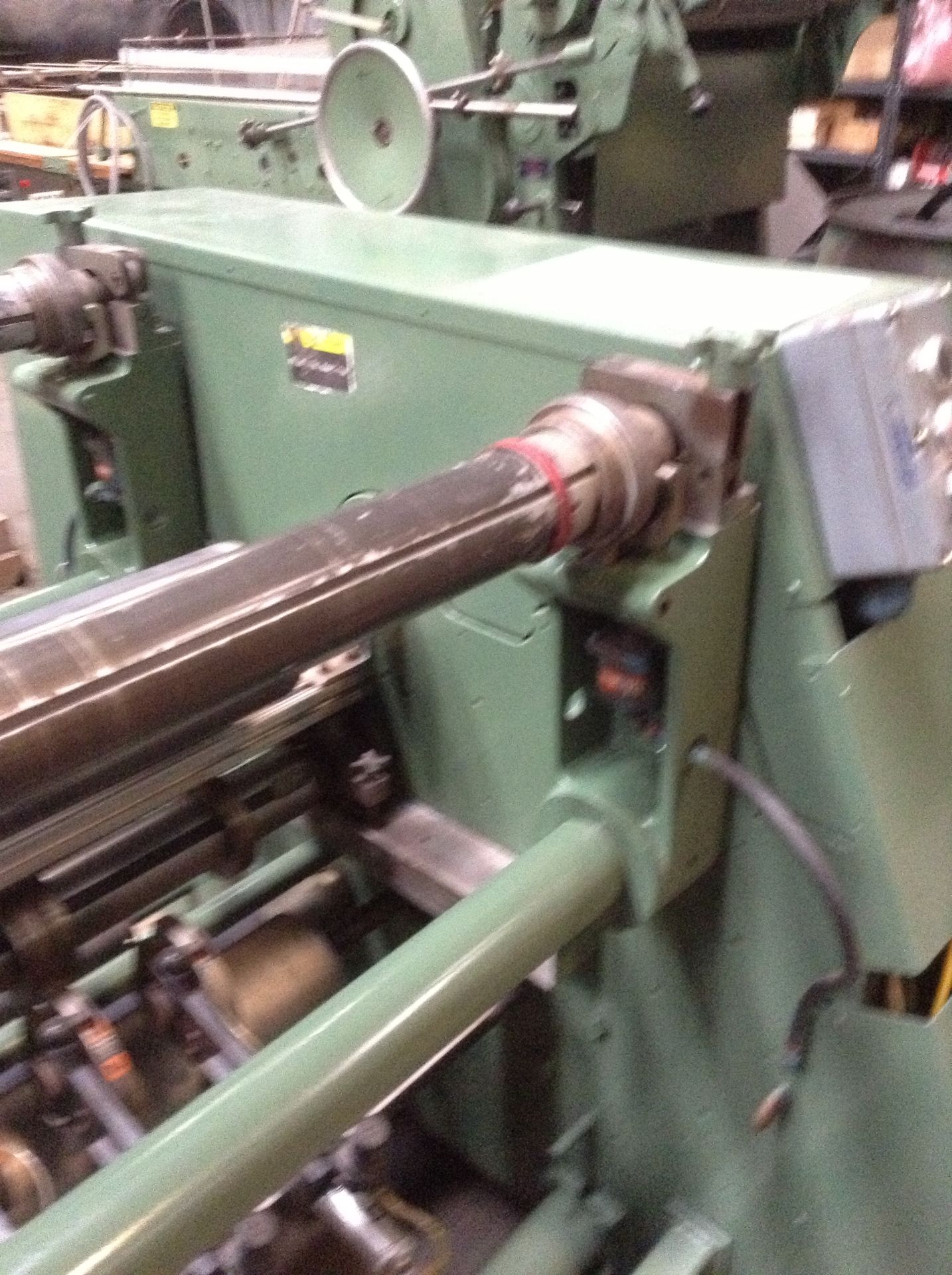 74" Dusenbery Model 260 FS duplex center surface rewind slitting & rewinding machine. Age 1980. - Image 4 of 31