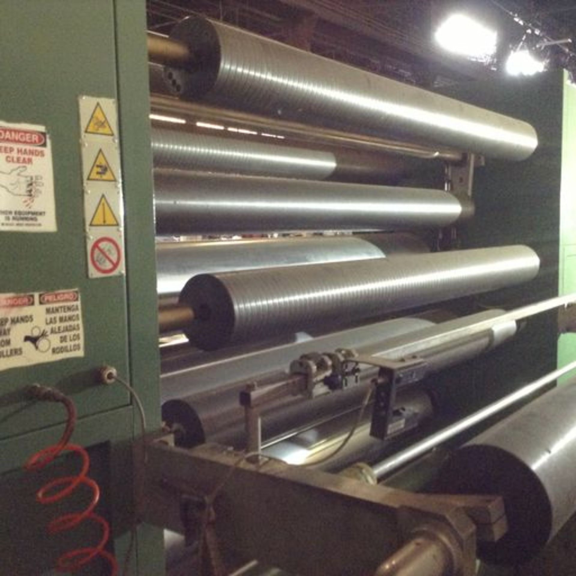 63” Nordmeccanica 4-roll, chill roll / heat roll system. Age 2005. 64” wide idlers. This chill - Image 3 of 20