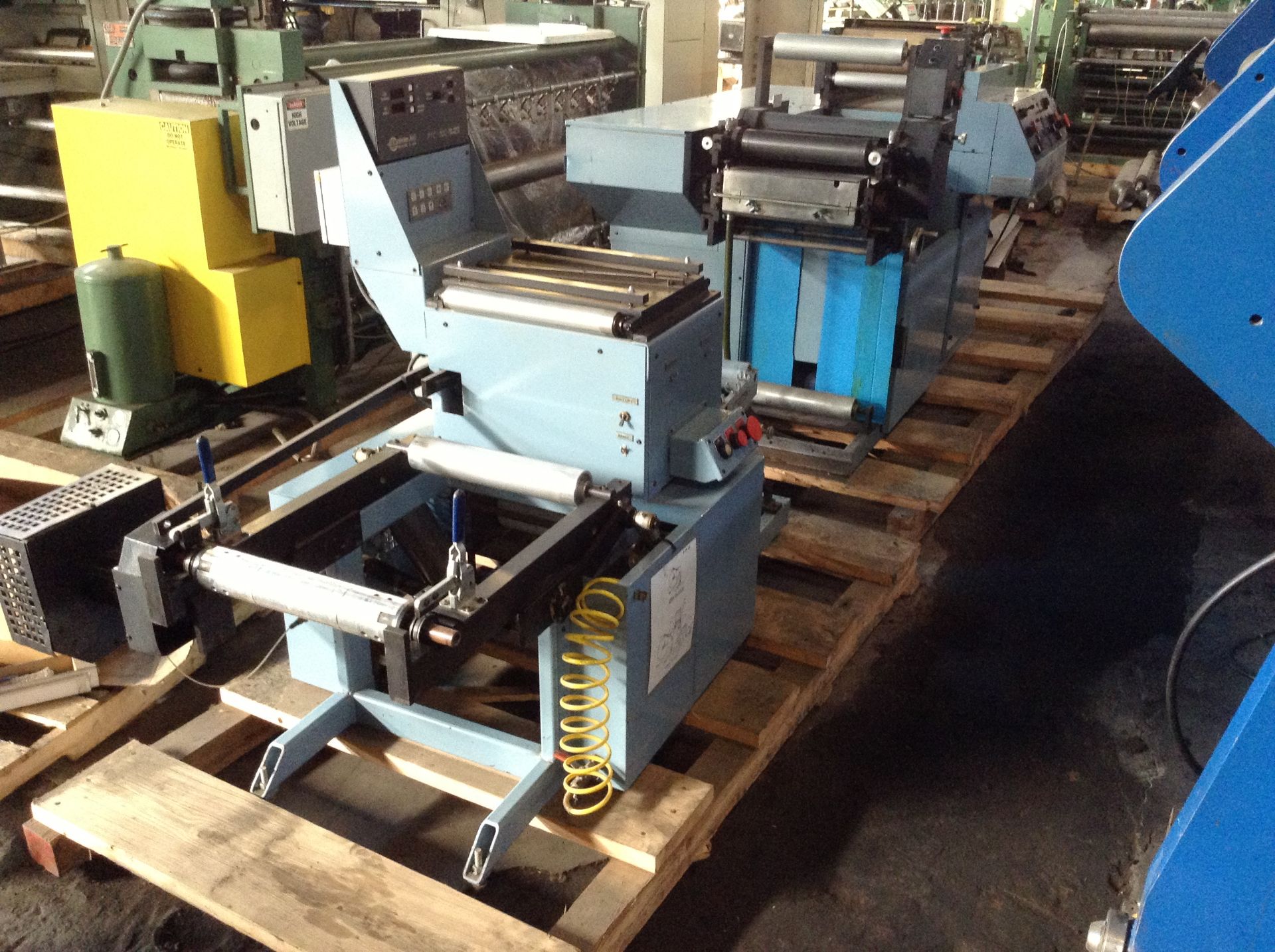 13.25” Propheteer Model 1300 L single color flexographic printing press. 13” print width. 40”