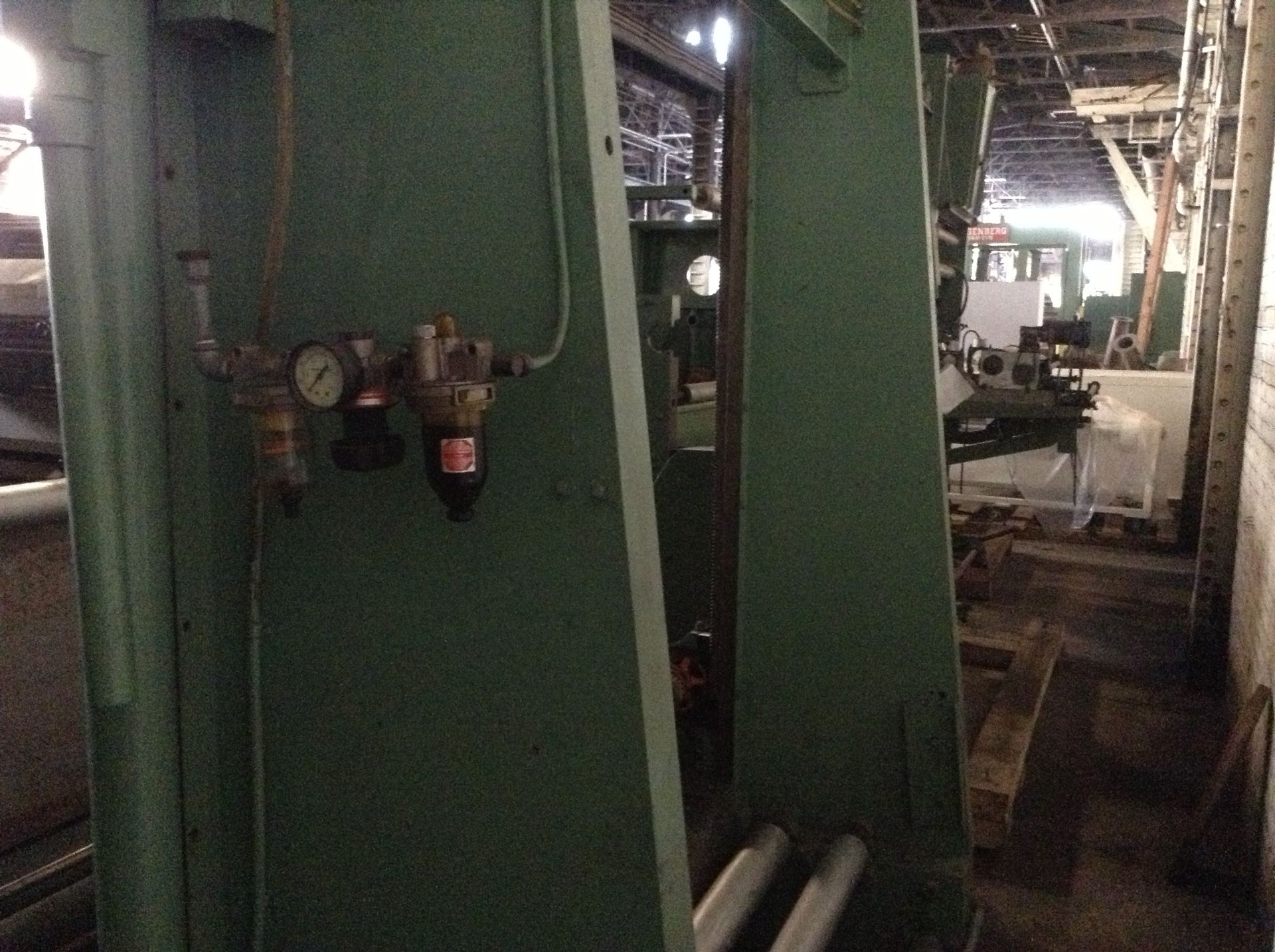 56" Faustel 2-drum surface rewind single shaft rewinder. Was inline with a laminator operating at - Image 10 of 17