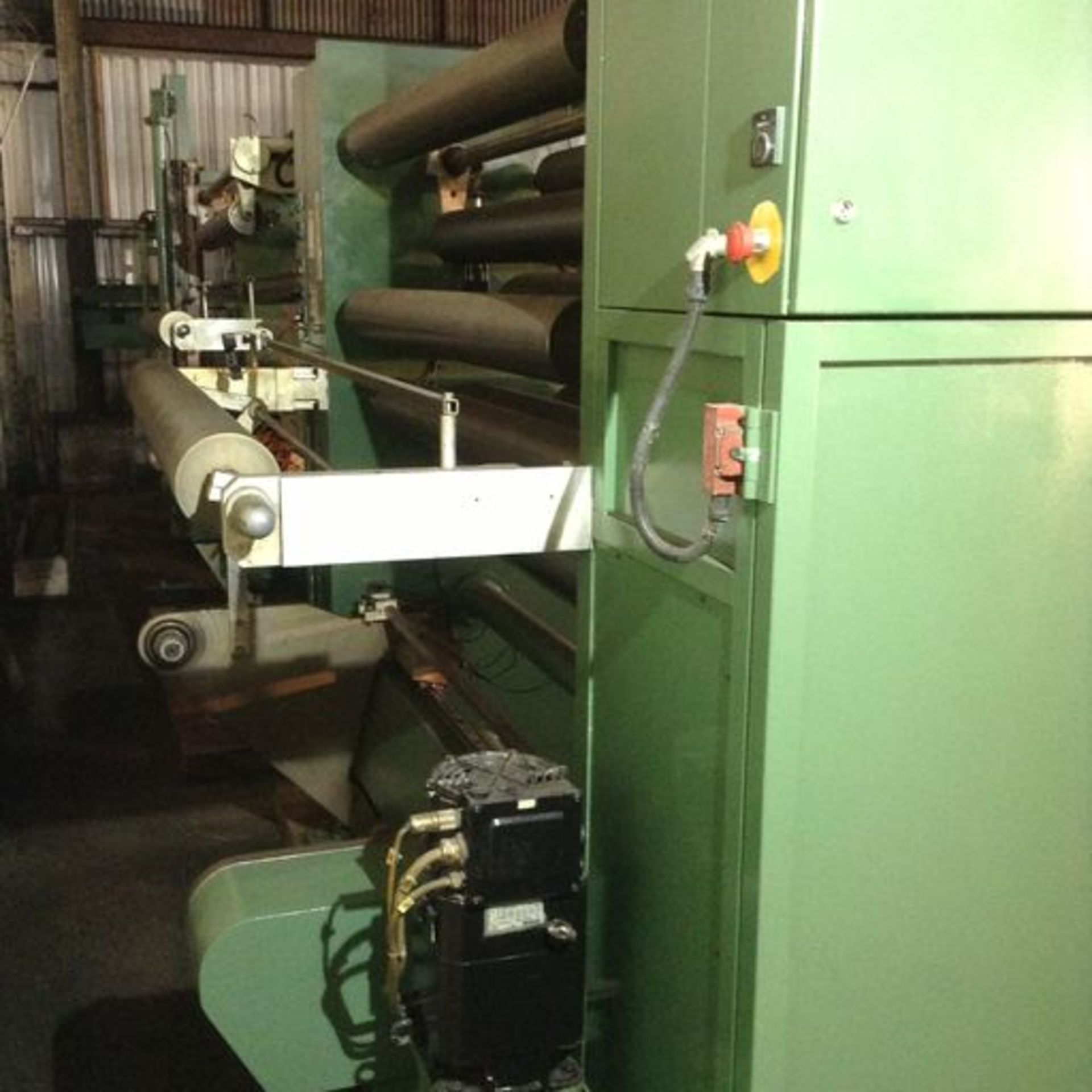 63” Nordmeccanica 4-roll, chill roll / heat roll system. Age 2005. 64” wide idlers. This chill