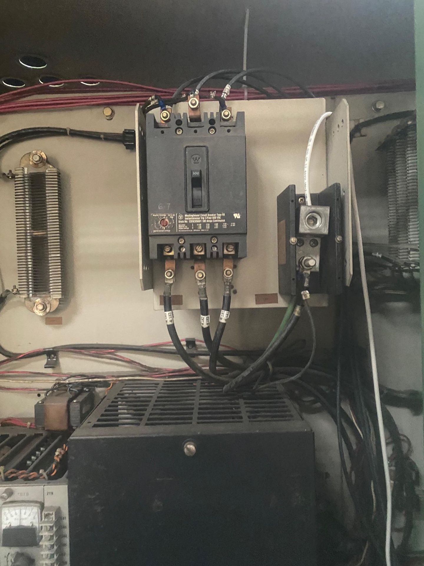 74" Dusenbery Model 260 FS duplex center surface rewind slitting & rewinding machine. Age 1980. - Image 25 of 31