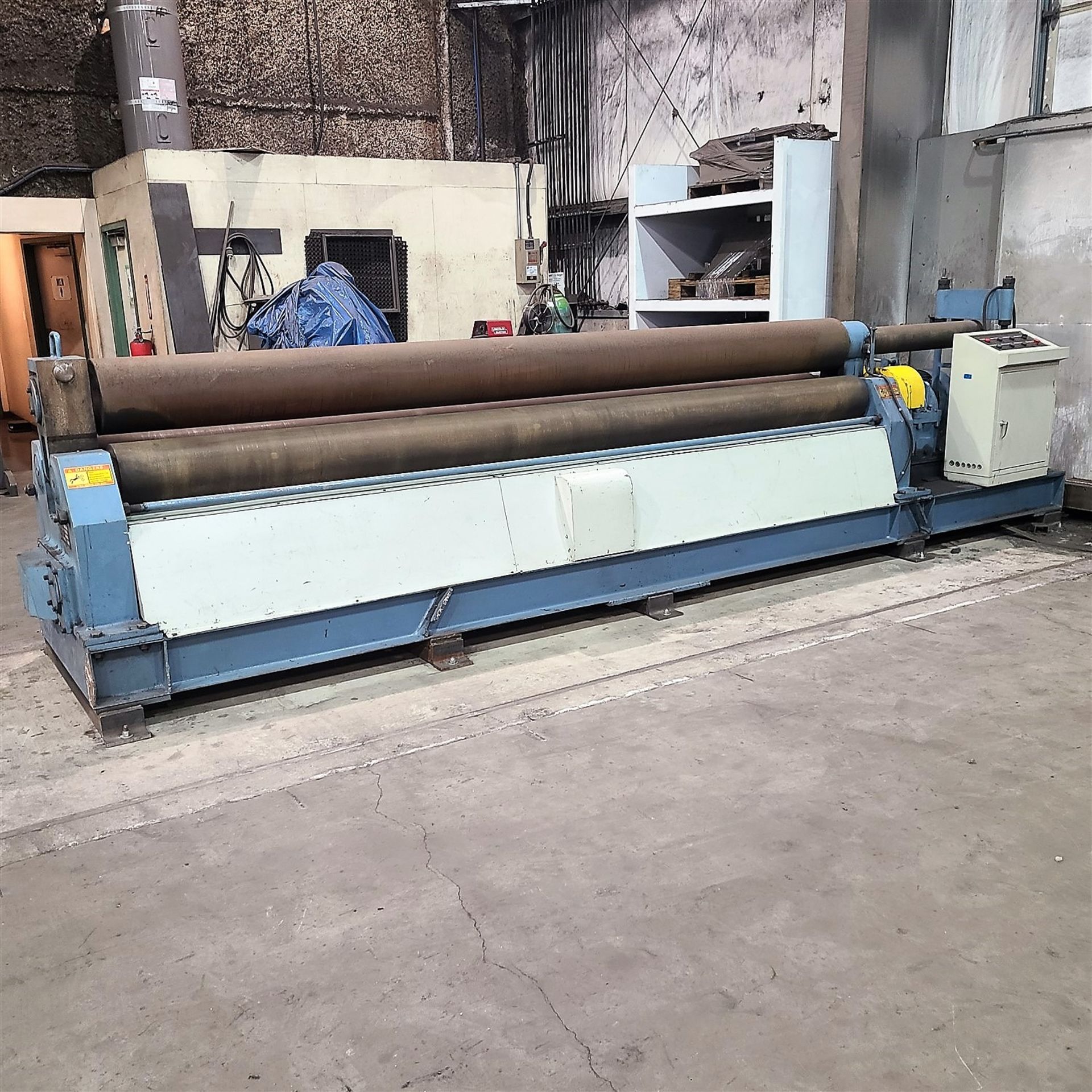 PLATE ROLLS - 2010 MOD. W11-10 X 4,000MM (13.148 FT. WIDE X 3/8 IN. CAP, TOP ROLL 10 IN. DIA., 2 BTM - Image 10 of 10