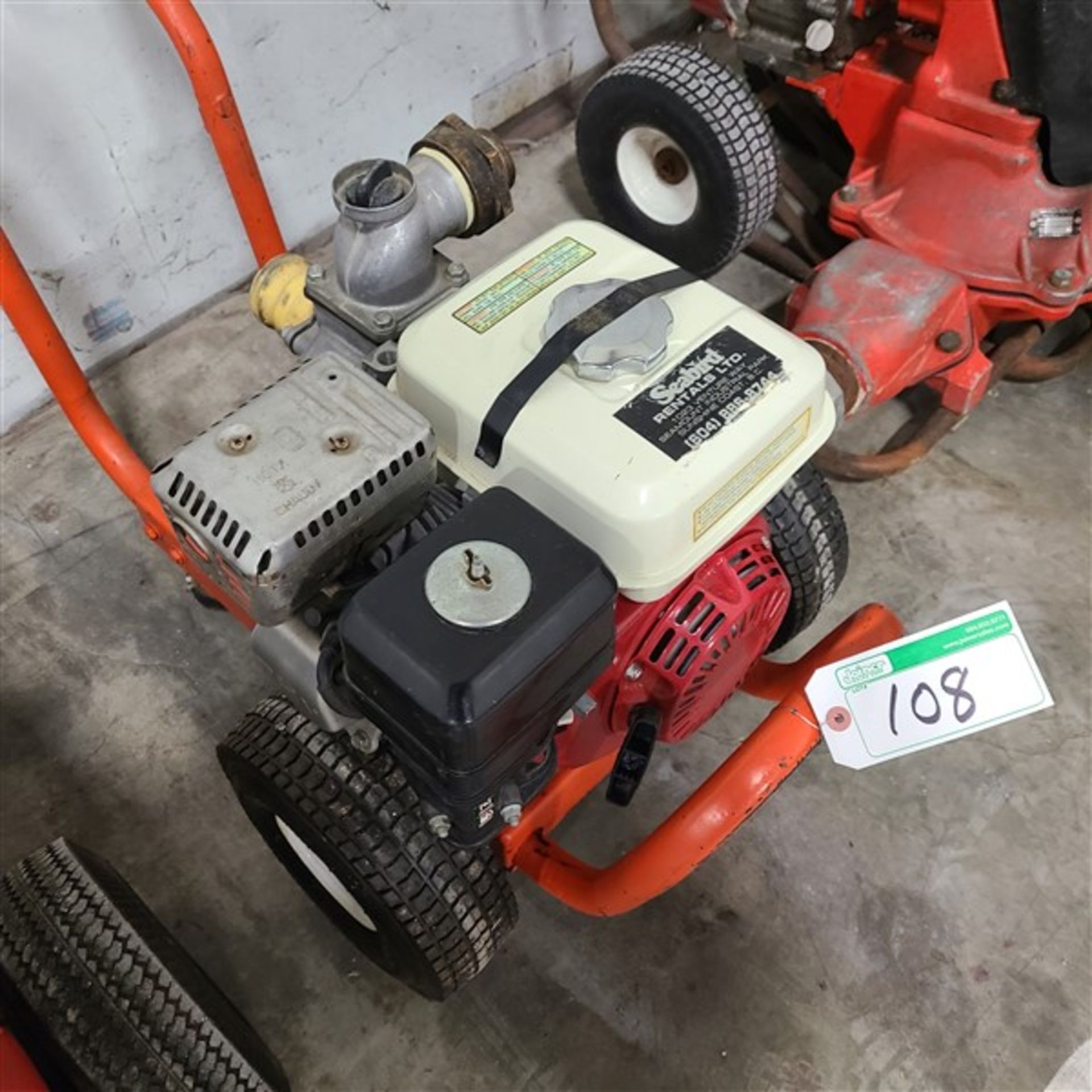 HONDA 5.5 POWERED PORTABLE TRASH PUMP, 2 IN.