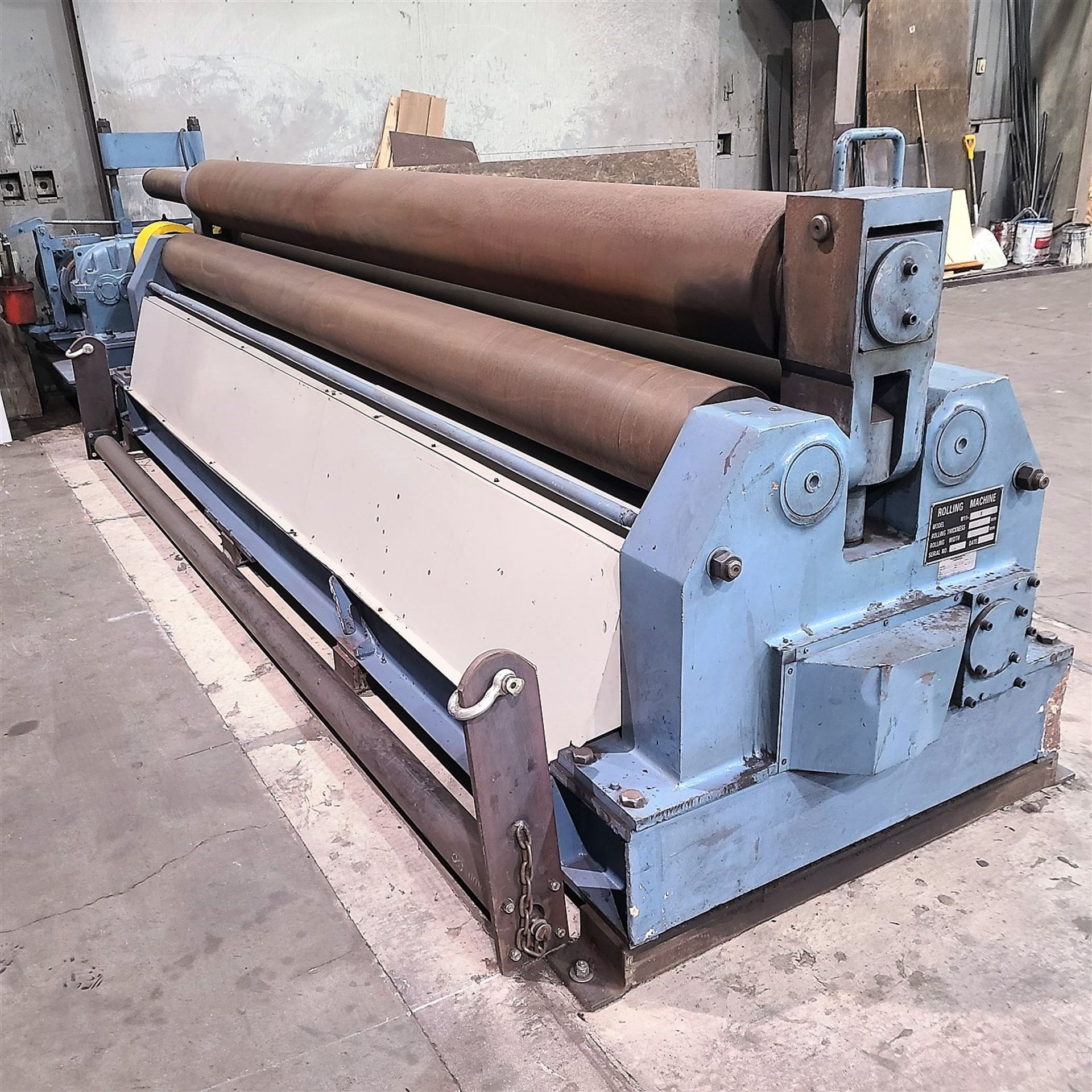 PLATE ROLLS - 2010 MOD. W11-10 X 4,000MM (13.148 FT. WIDE X 3/8 IN. CAP, TOP ROLL 10 IN. DIA., 2 BTM - Image 2 of 10