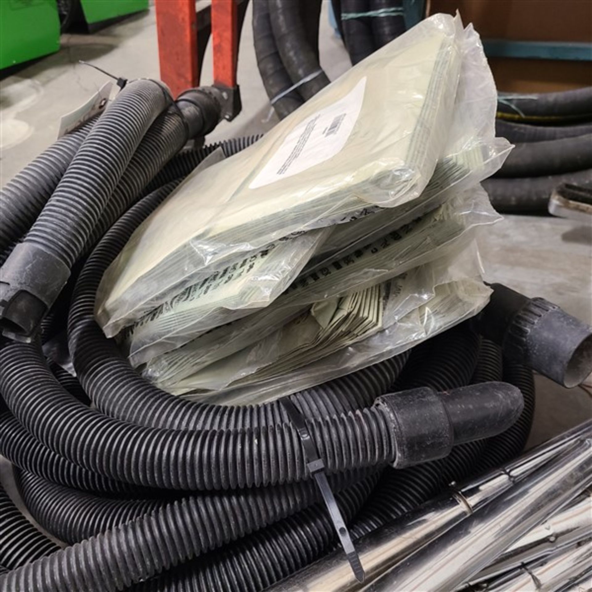 LOT OF VACUUM CLEANER HOSE, WANDS AND BAGS - Image 3 of 4