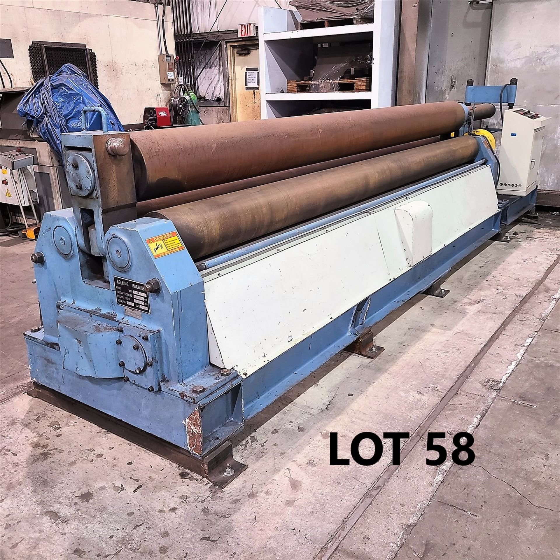 PLATE ROLLS - 2010 MOD. W11-10 X 4,000MM (13.148 FT. WIDE X 3/8 IN. CAP, TOP ROLL 10 IN. DIA., 2 BTM