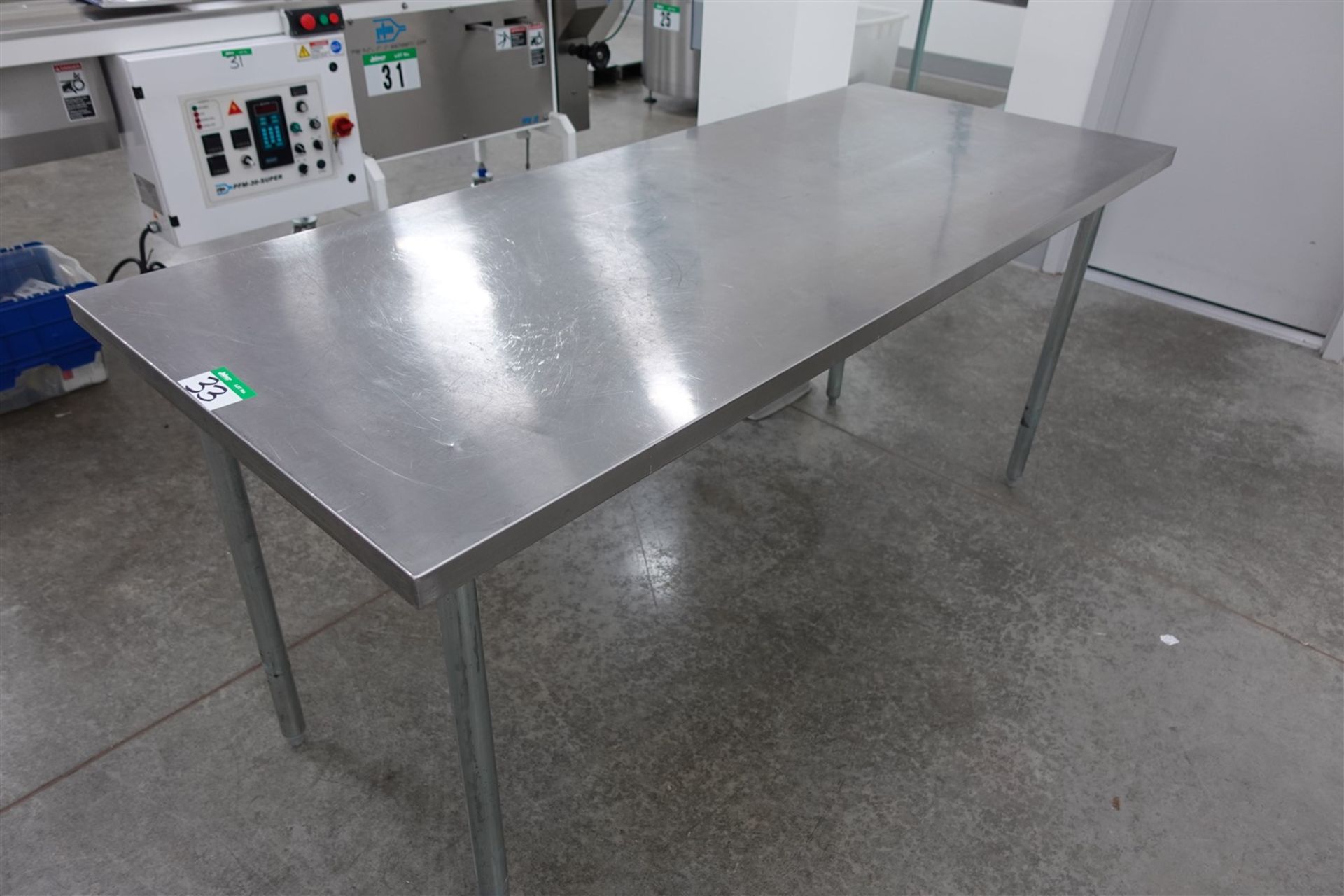 STAINLESS STEEL TABLE 30 IN. X 72 IN.