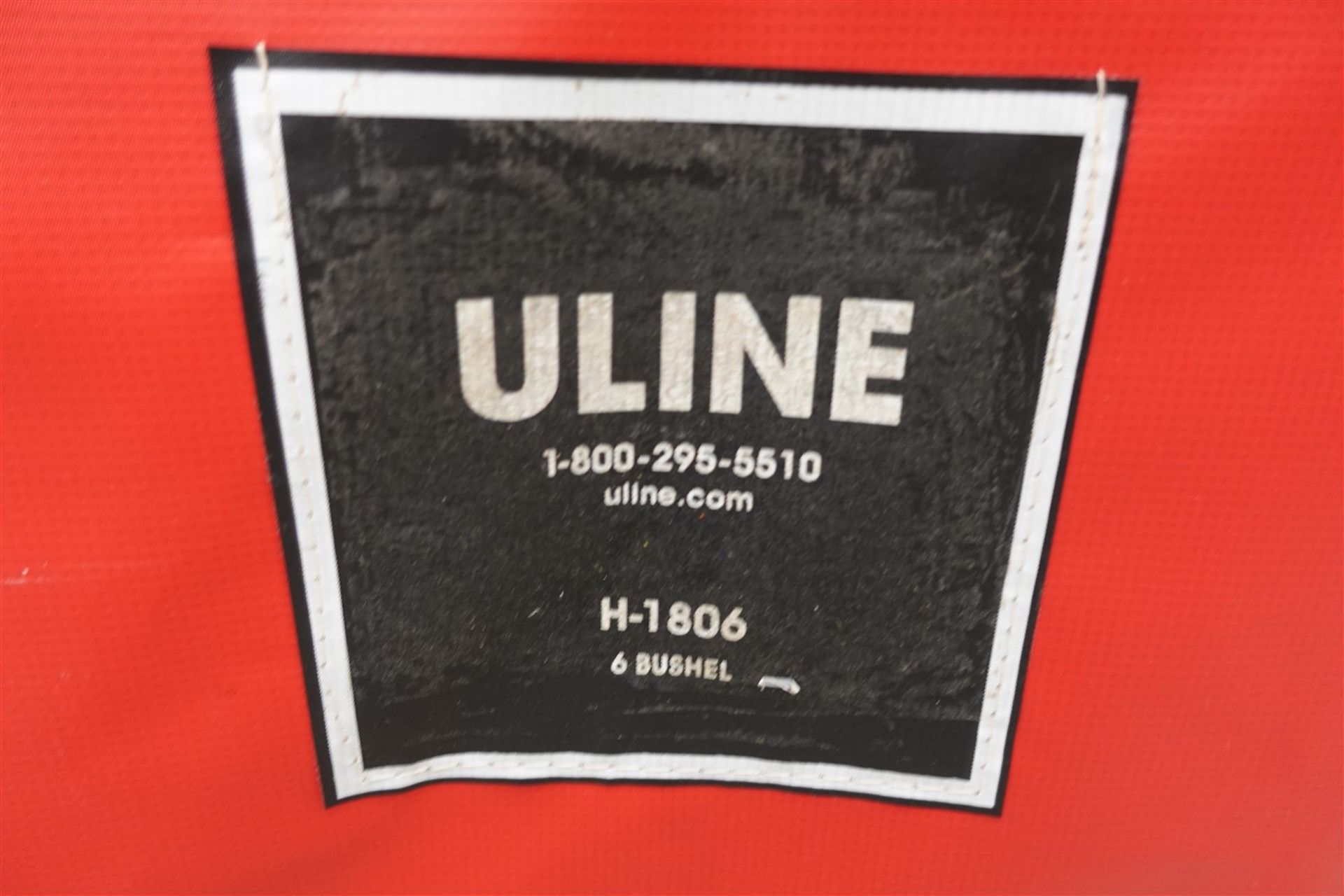 ULINE RED VINYL BASKET TRUCK, 6 BUSHEL, 20 IN. X 30 IN. MOD. H-1806 - Image 2 of 2