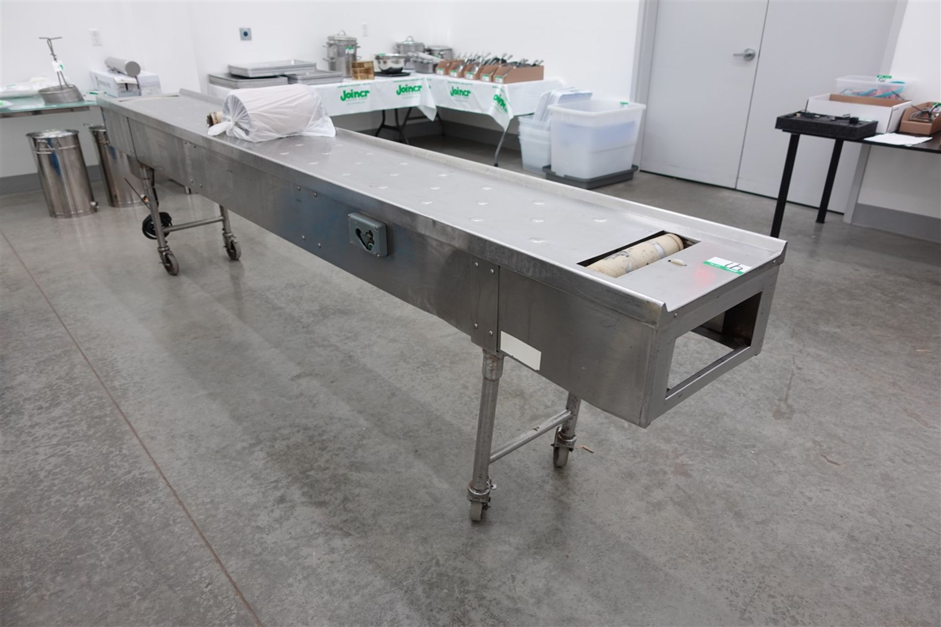 STAINLESS STEEL BELT CONVEYOR, 18.5 IN. X 142 IN., BELT WIDTH 11 IN. - Image 3 of 3