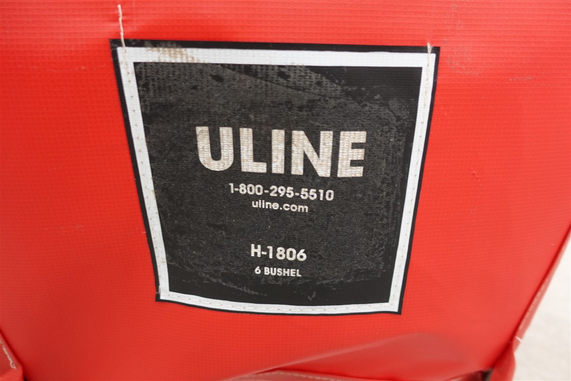 ULINE RED VINYL BASKET TRUCK, 6 BUSHEL, 20 IN. X 30 IN. MOD. H-1806 - Image 2 of 2