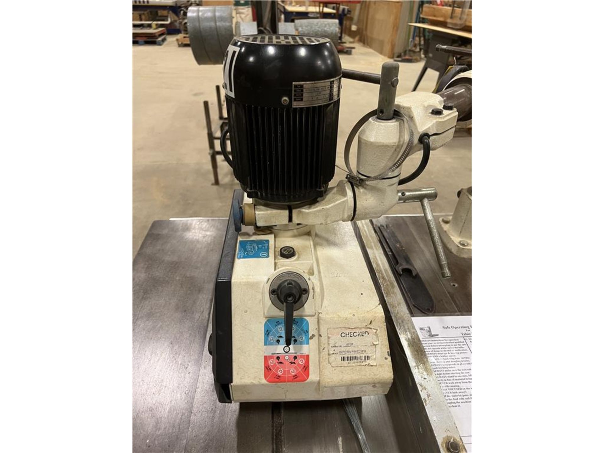 CO-MATIC POWER FEED & STAND, MODEL AF38, 3PH, 1HP - Image 2 of 2