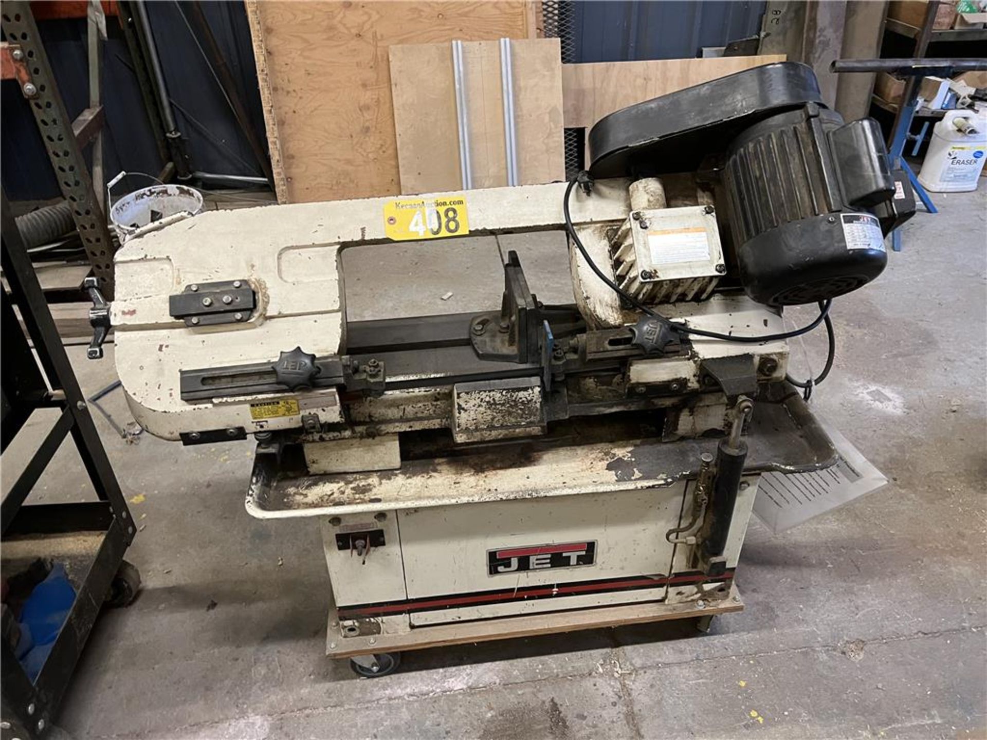 JET HVBS-7MW HORIZONTAL/VERTICAL BANDSAW, 3/4HP, SINGLE PHASE, S/N: WJ00479