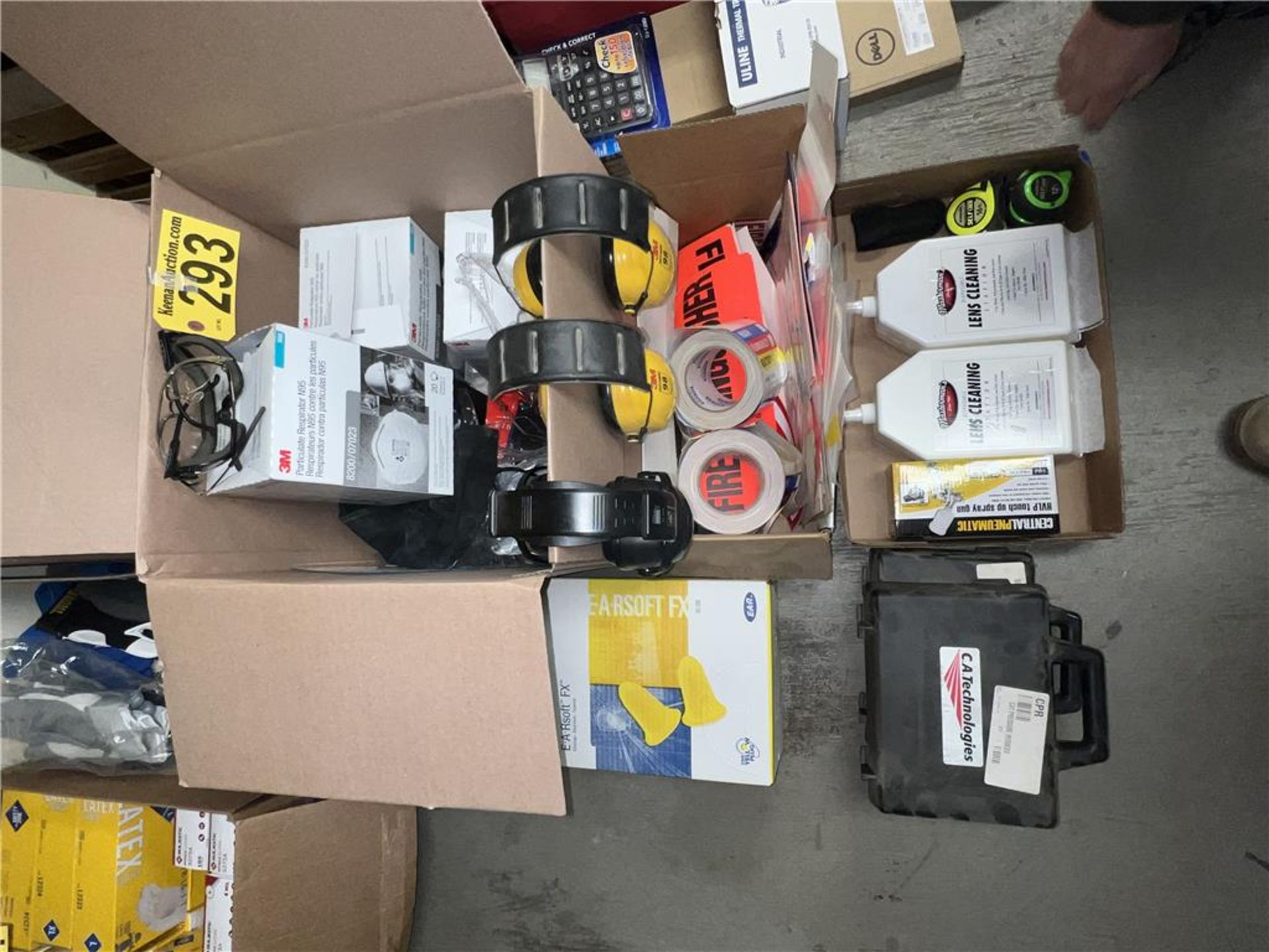 LOT: SAFETY GEAR, SAFETY GLASSES, FACE MASKS, EAR PLUGS & MISC. - Image 2 of 2