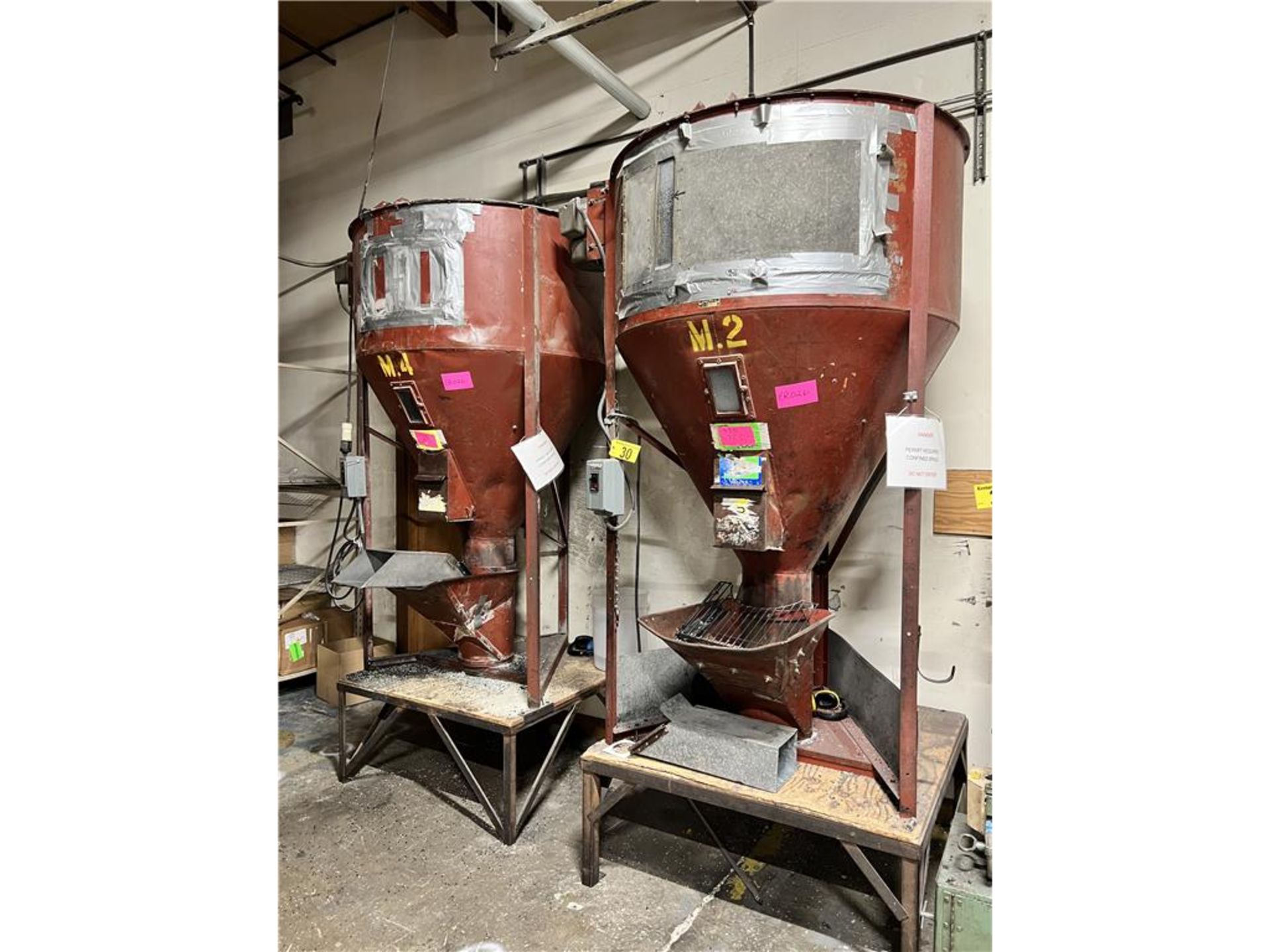 (2) BROWER MANUFACTURING CO. MODEL 1234VF MIXERS