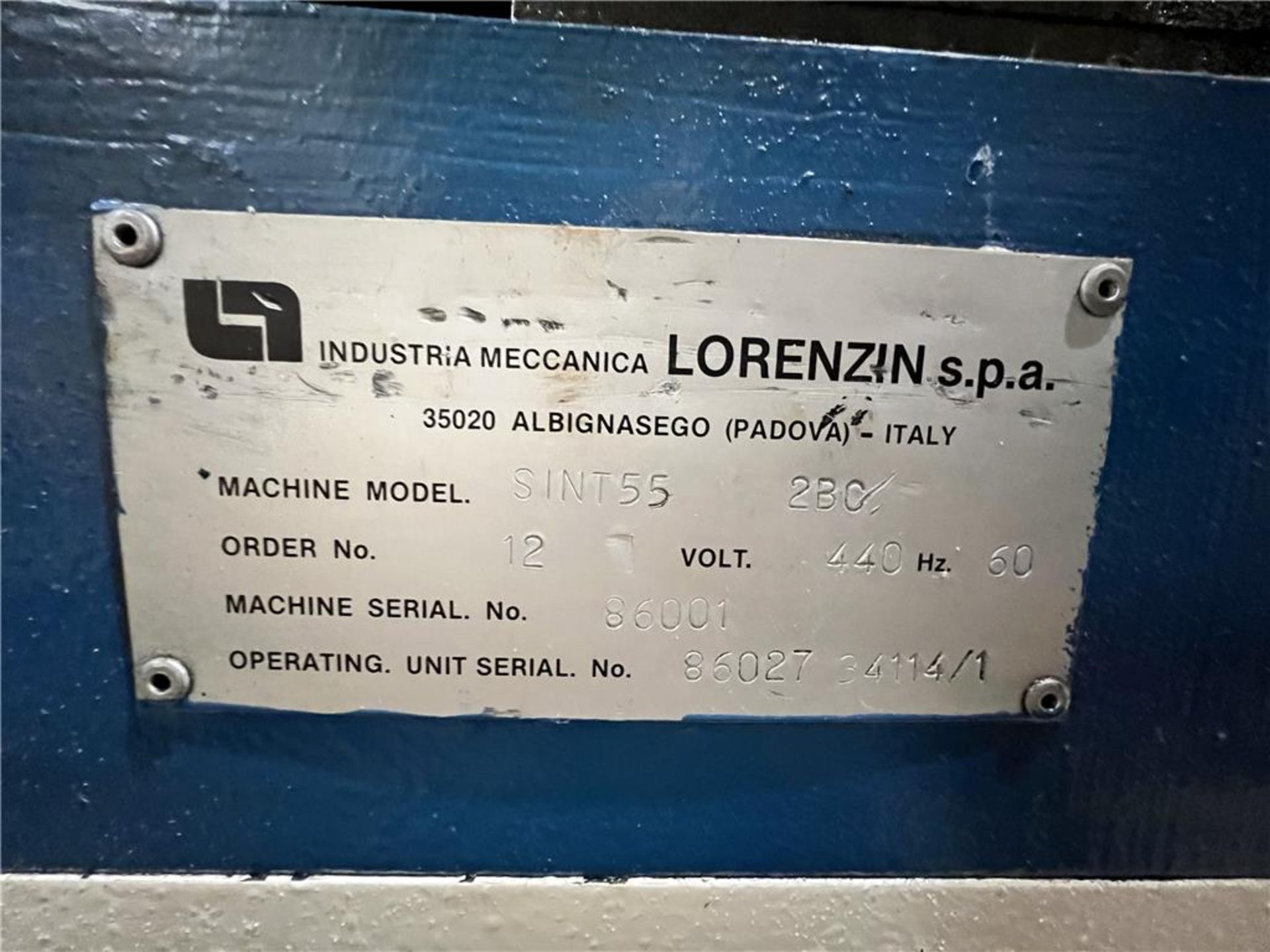 LORENZIN INJECTION MACHINE - Image 10 of 11