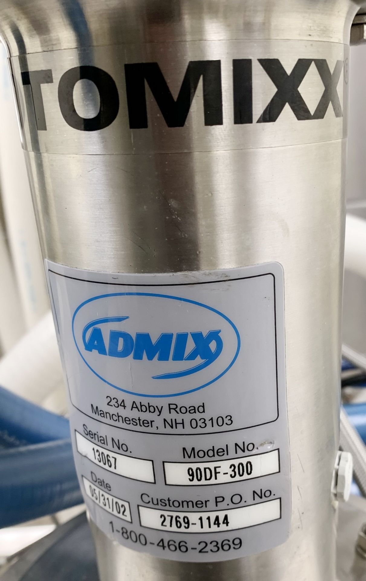 Hicks/Admix 60 gallon Stainless Steel Jacketed Vacuum Anchor Scraper Mixing Tank, NB# 321 - Image 4 of 29