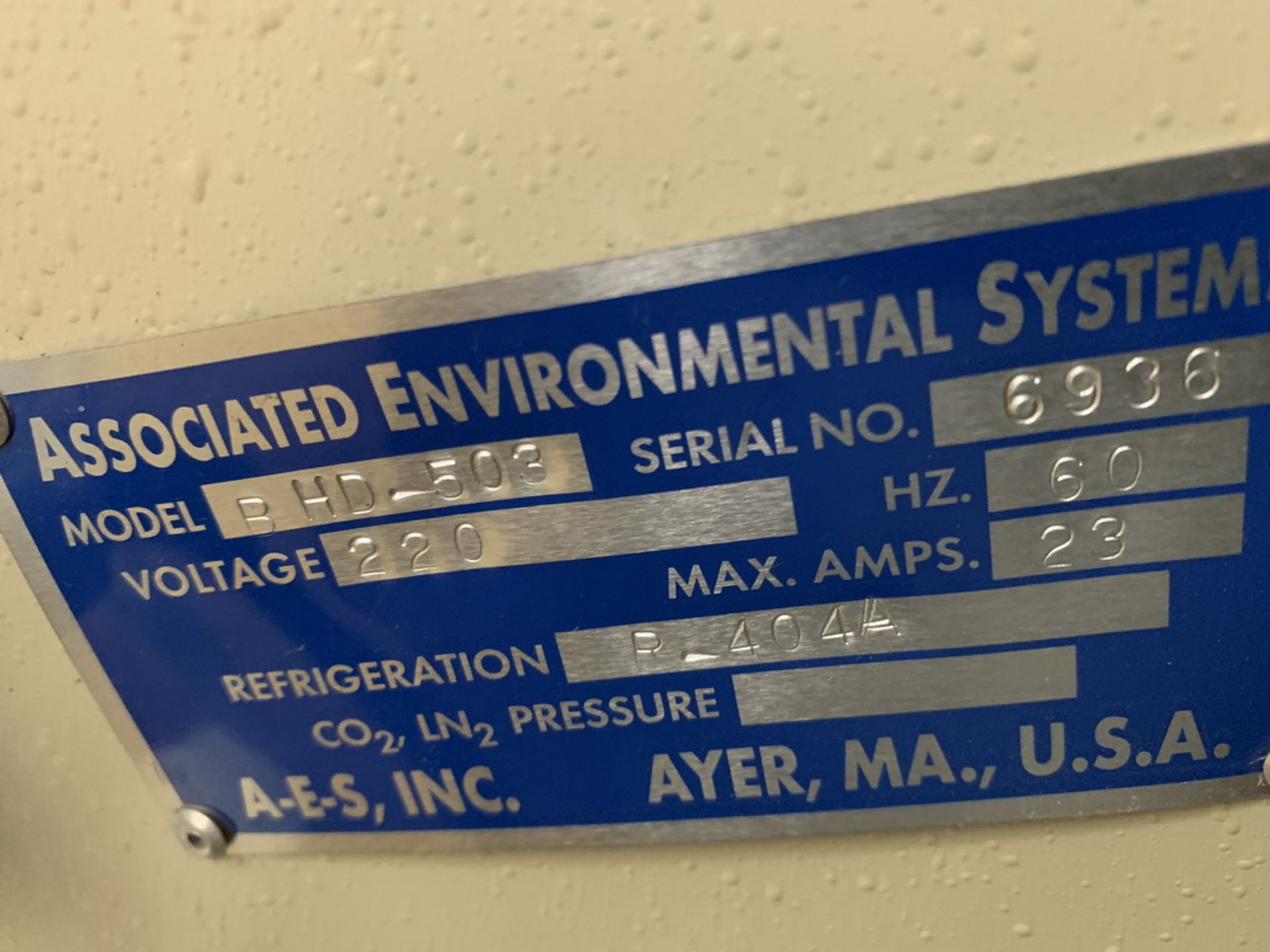 ASSOCIATED ENVIRONMENTAL SYSTEMS, ENVIRONMENTAL CHAMBER - Image 4 of 5