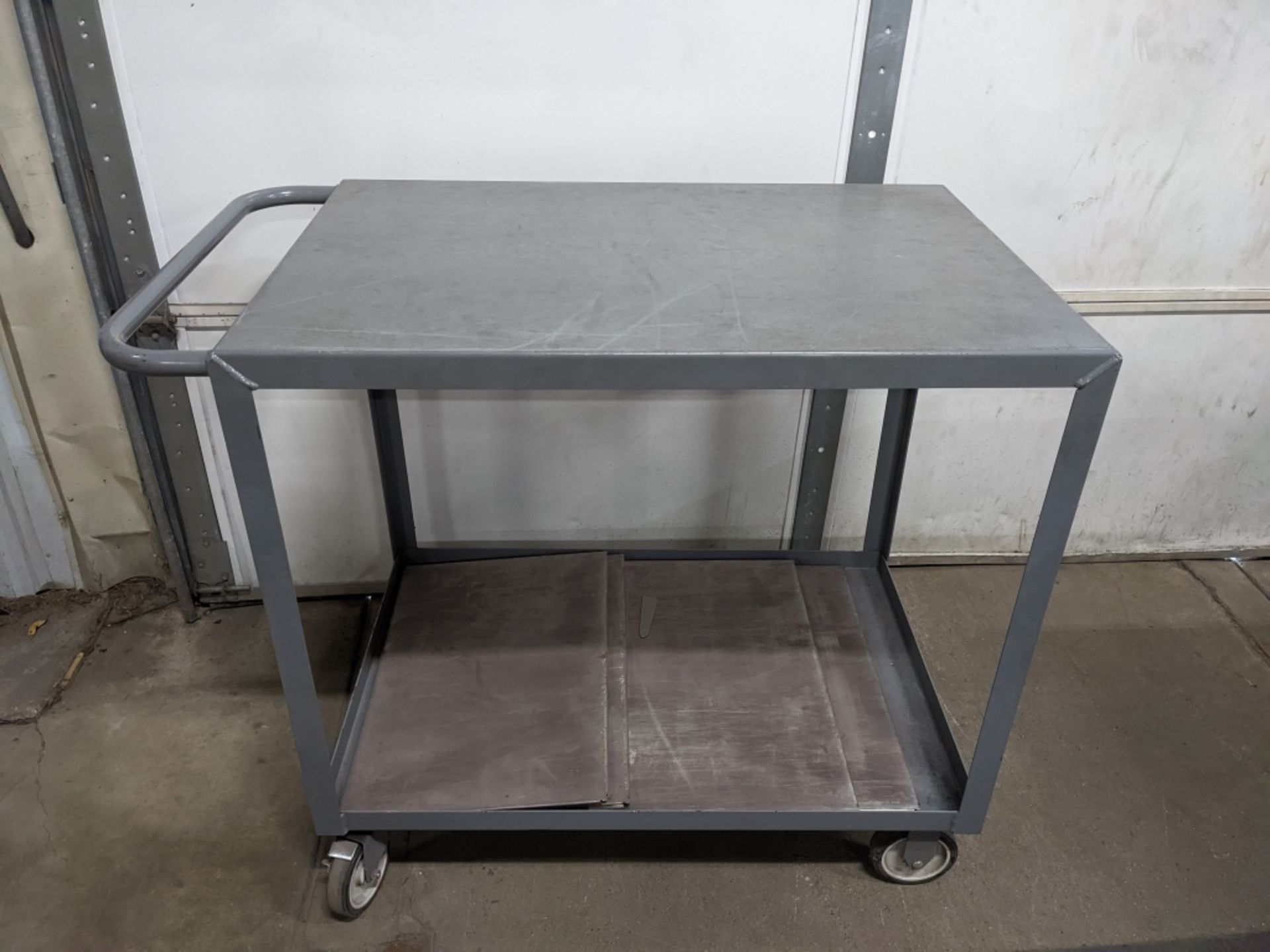 Uline Metal Two Tier Utility Cart. Surface - Image 2 of 3
