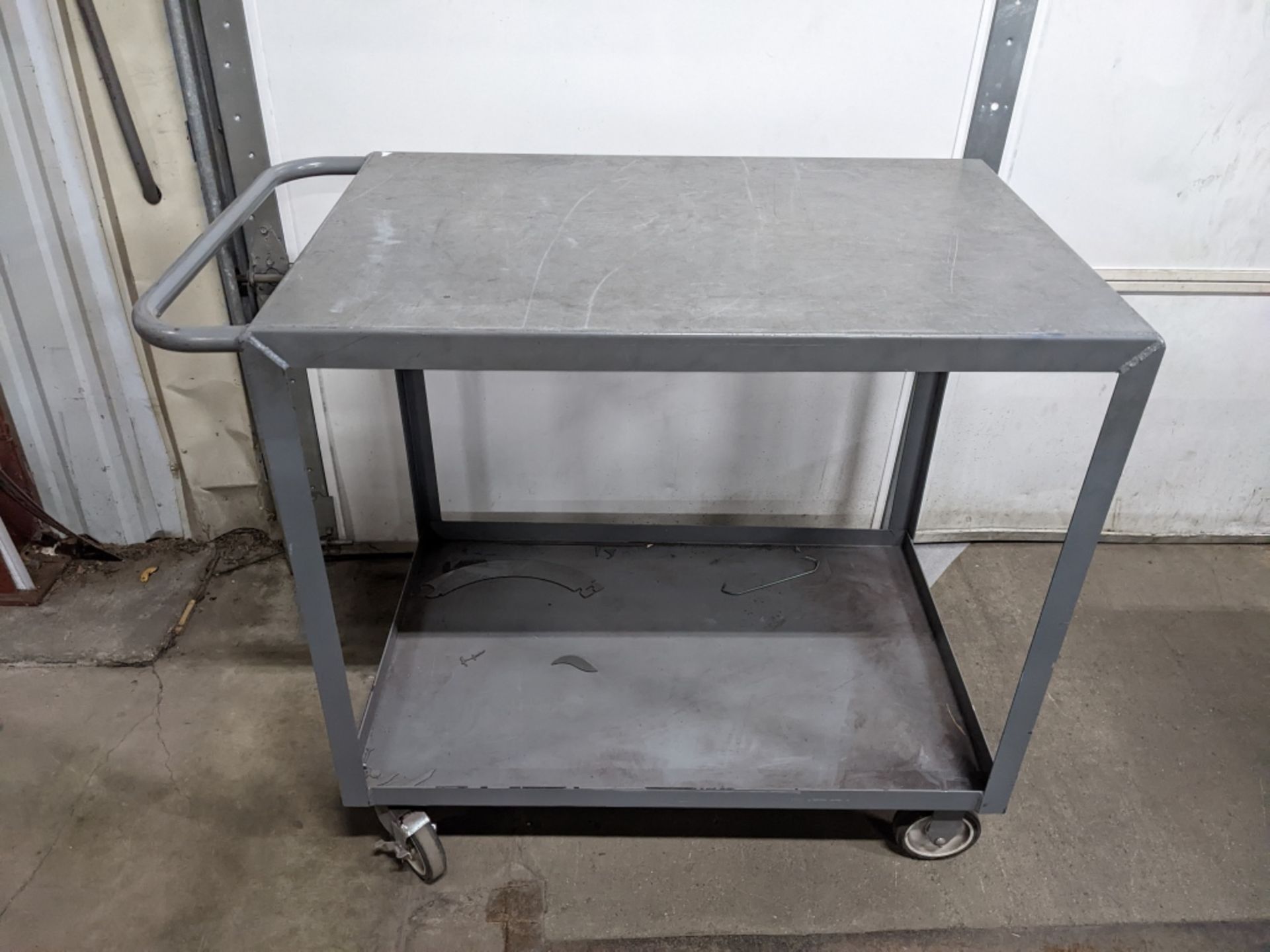 Uline Metal Two Tier Utility Cart. Surface - Image 2 of 2