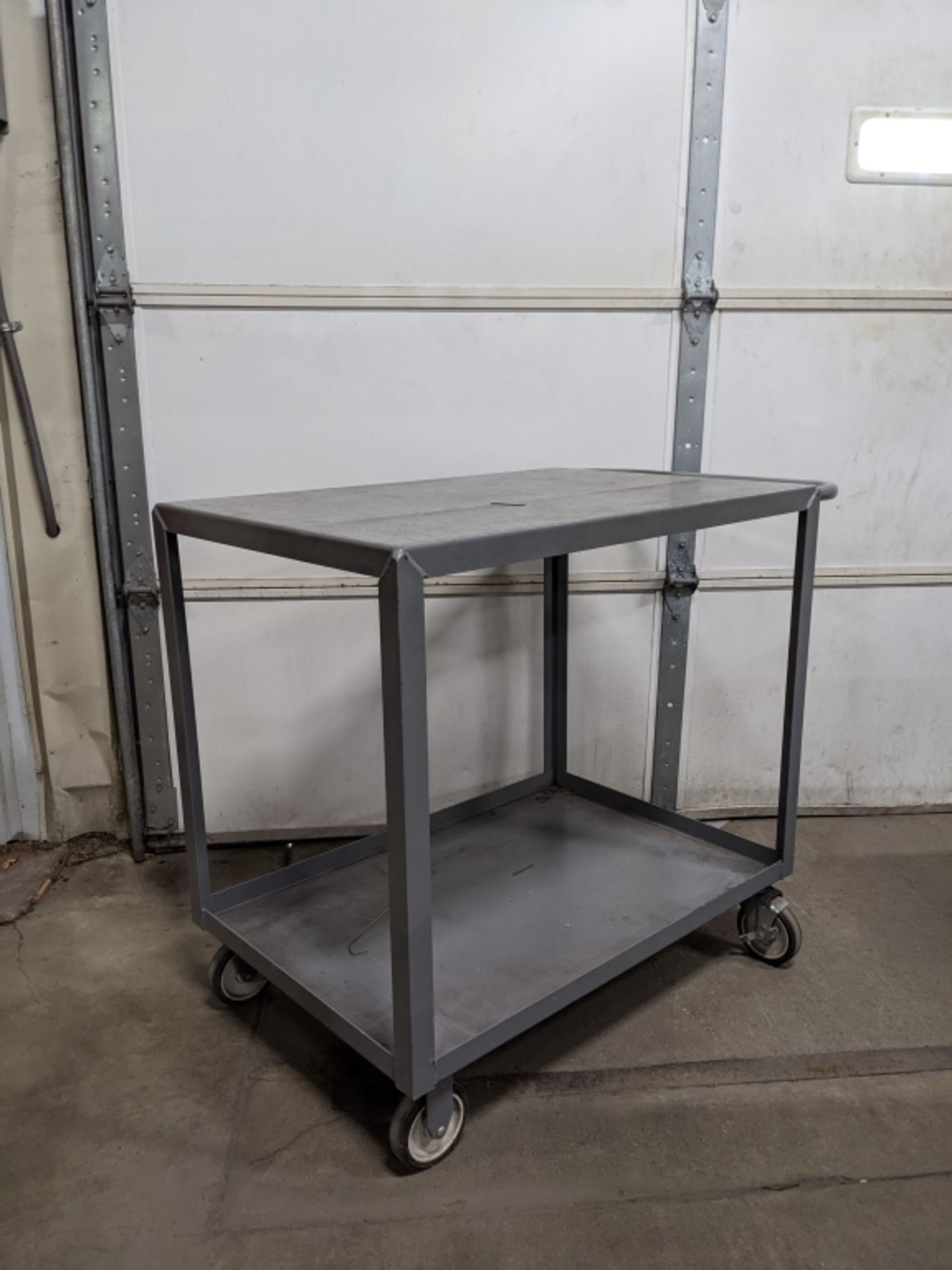 Uline Metal Two Tier Utility Cart. Surface - Image 2 of 5