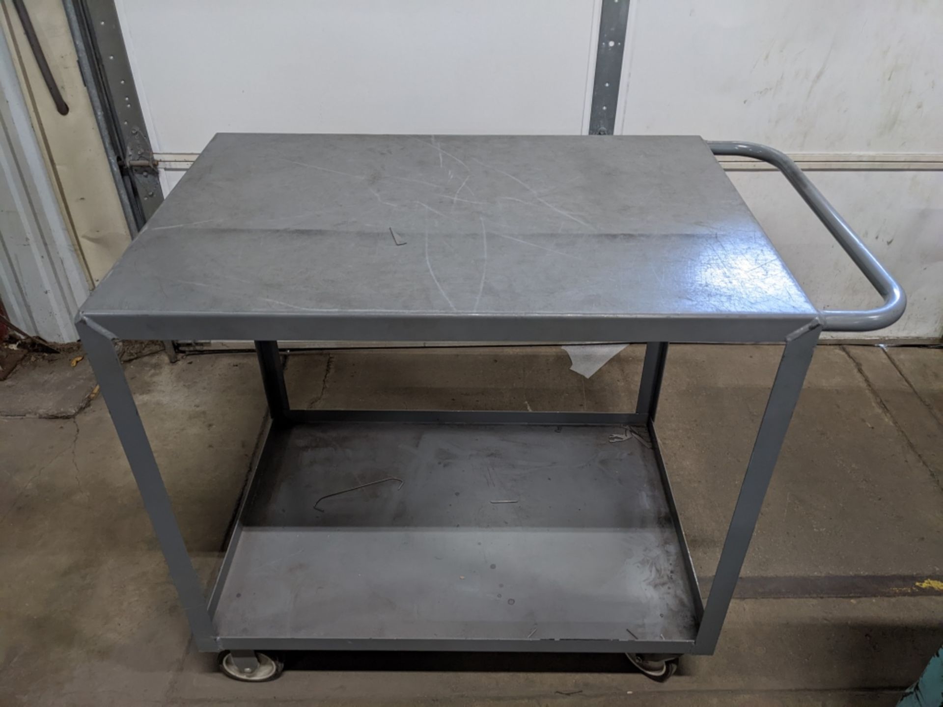 Uline Metal Two Tier Utility Cart. Surface - Image 3 of 5