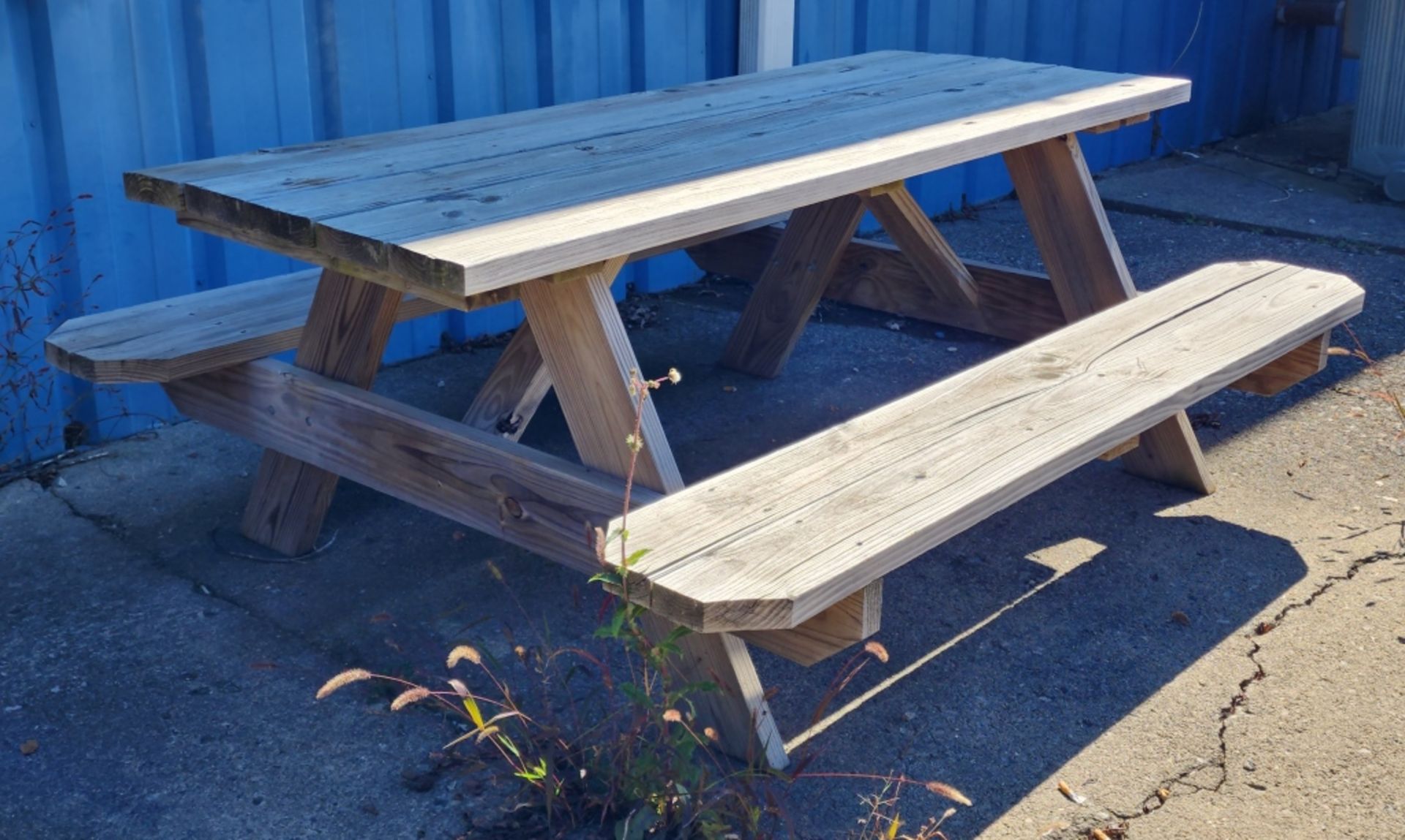 Wood Picnic Table 71" L x 28" H