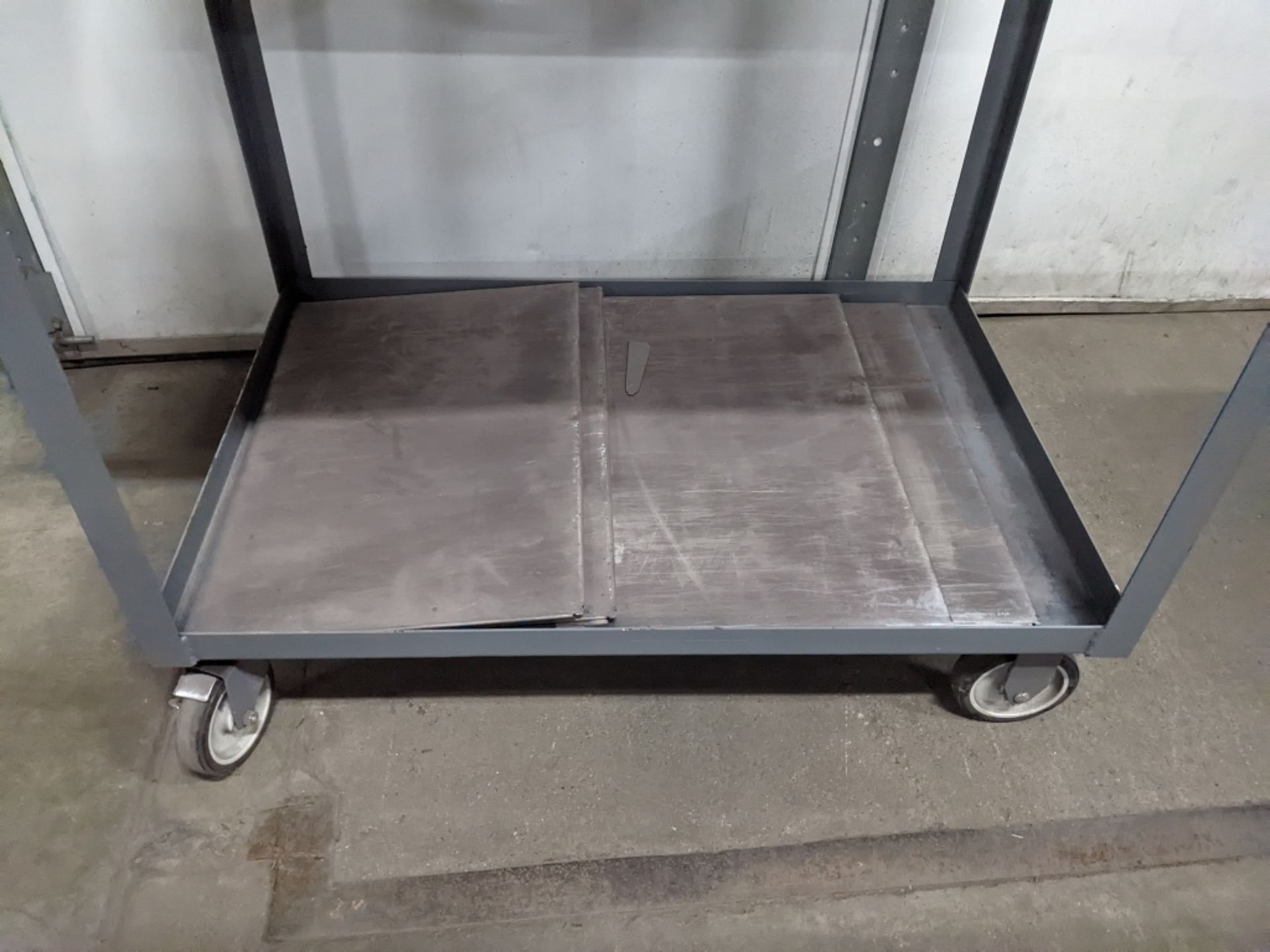 Uline Metal Two Tier Utility Cart. Surface - Image 3 of 3