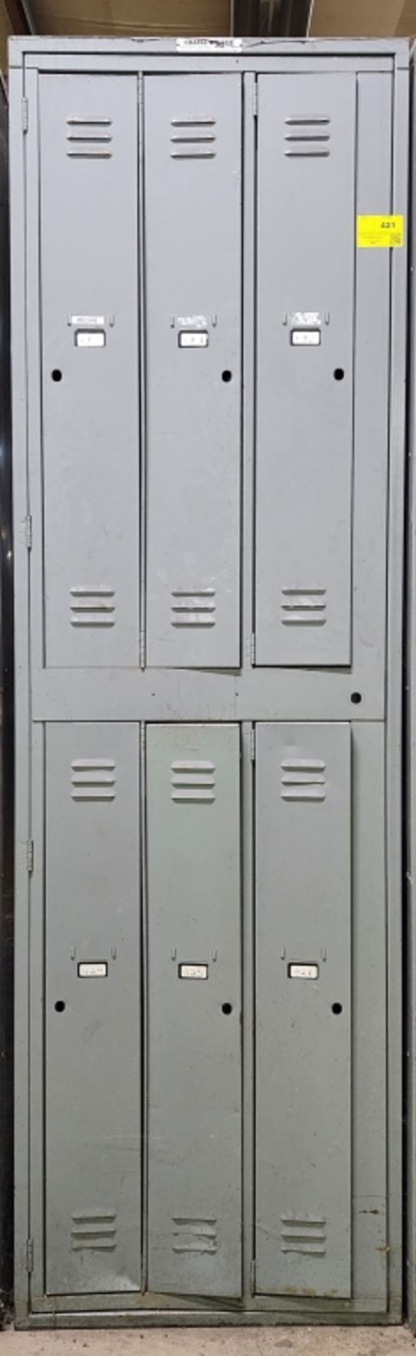 Metal Lockers 6 Sections 26" W x 21" D x 84" H