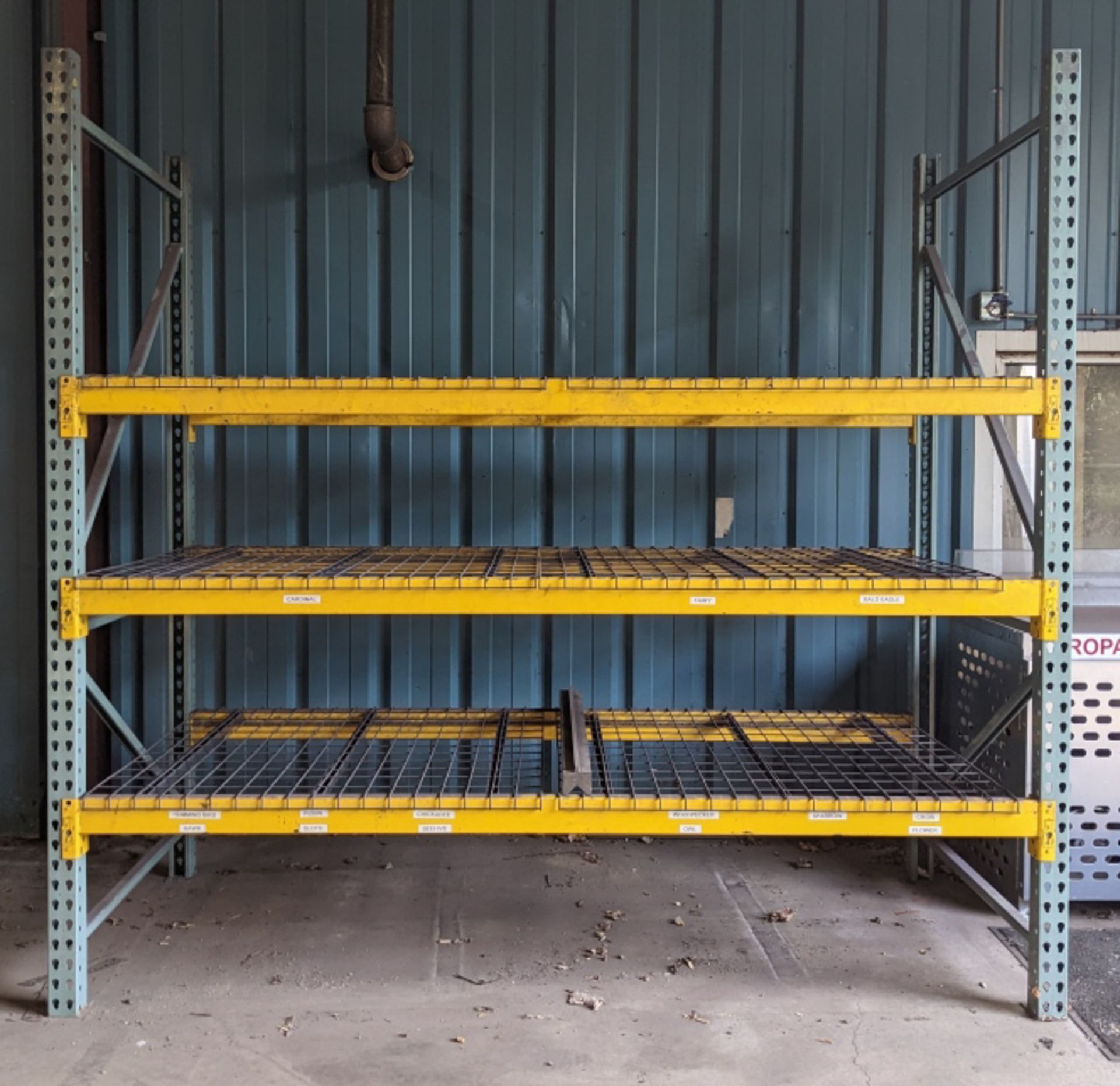 Interlake Pallet Racking. Measures Approximately