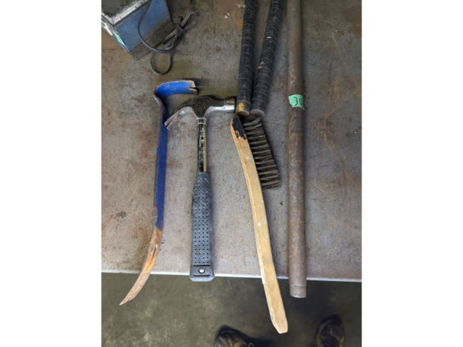 Tools Conduit Bender, Small Tubing Bender, Wire Brush, Hammer, Prybar - Image 3 of 3