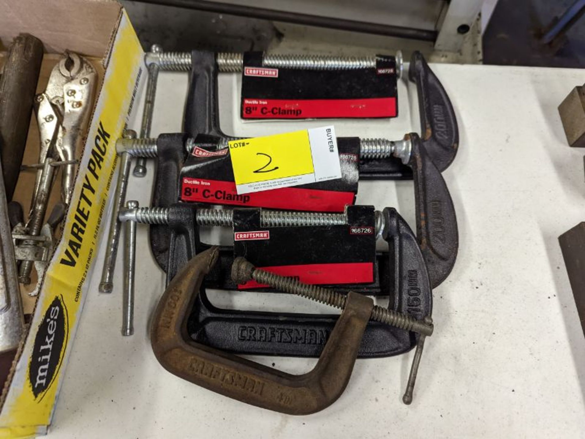 C Clamps 8" x2 6" 4"