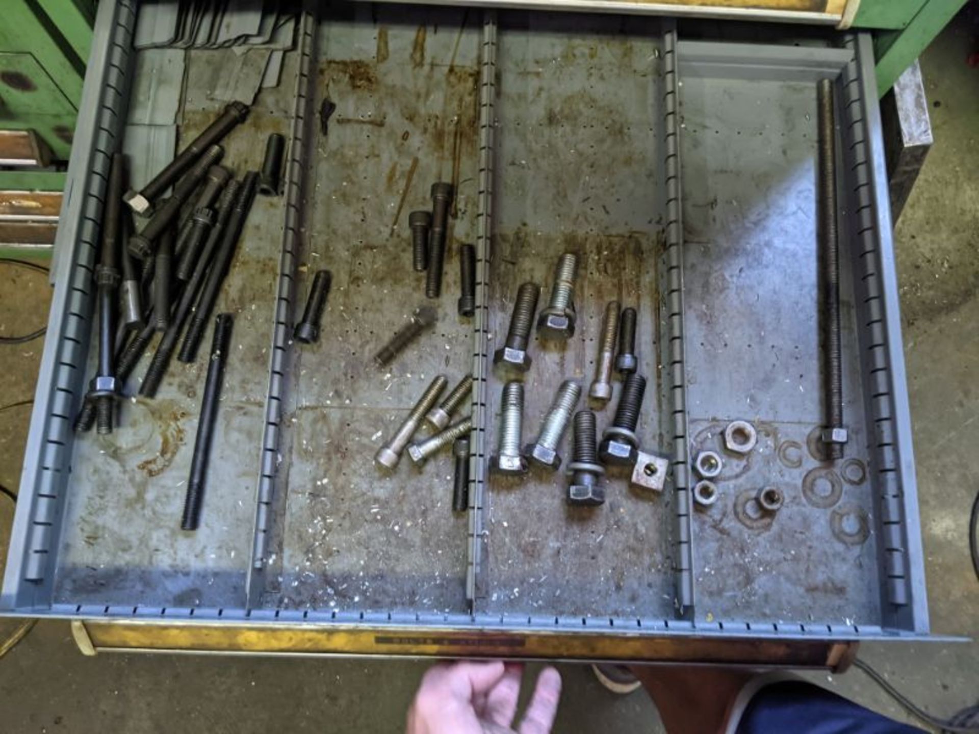 Vidmar Cabinet With Contents Endmills, Drills, Wrenches, Collets, Studs, Toolsetter - Image 7 of 7