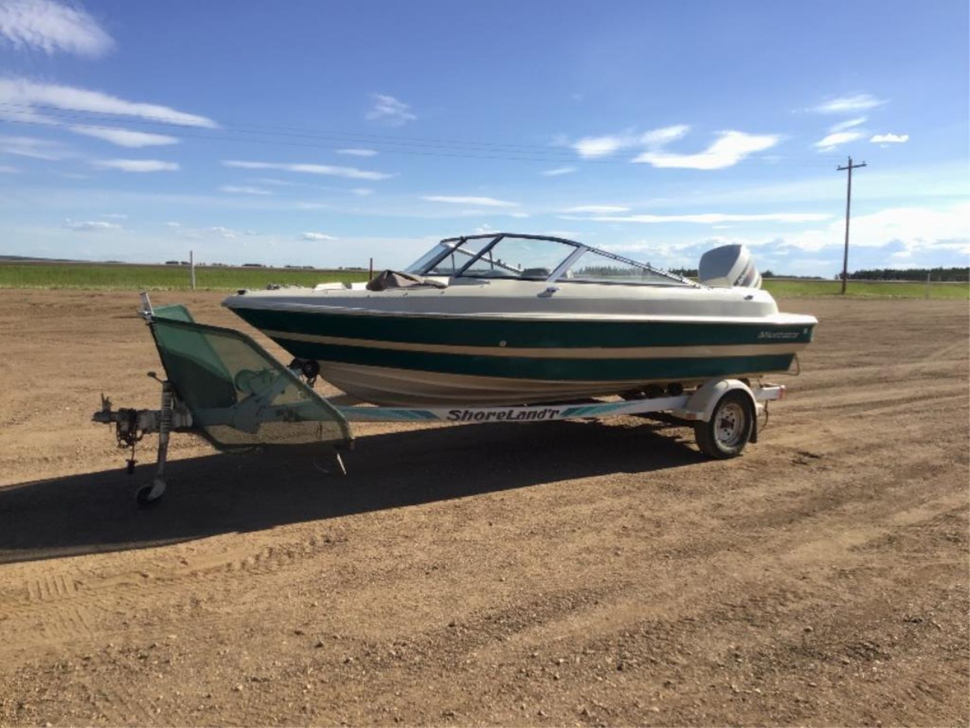 1995 Northstar 17Ft Fibreglass Boat & Shoreland'rr w/Johnson 120 Outboard Kicker s/n G 03229019 This - Image 2 of 11