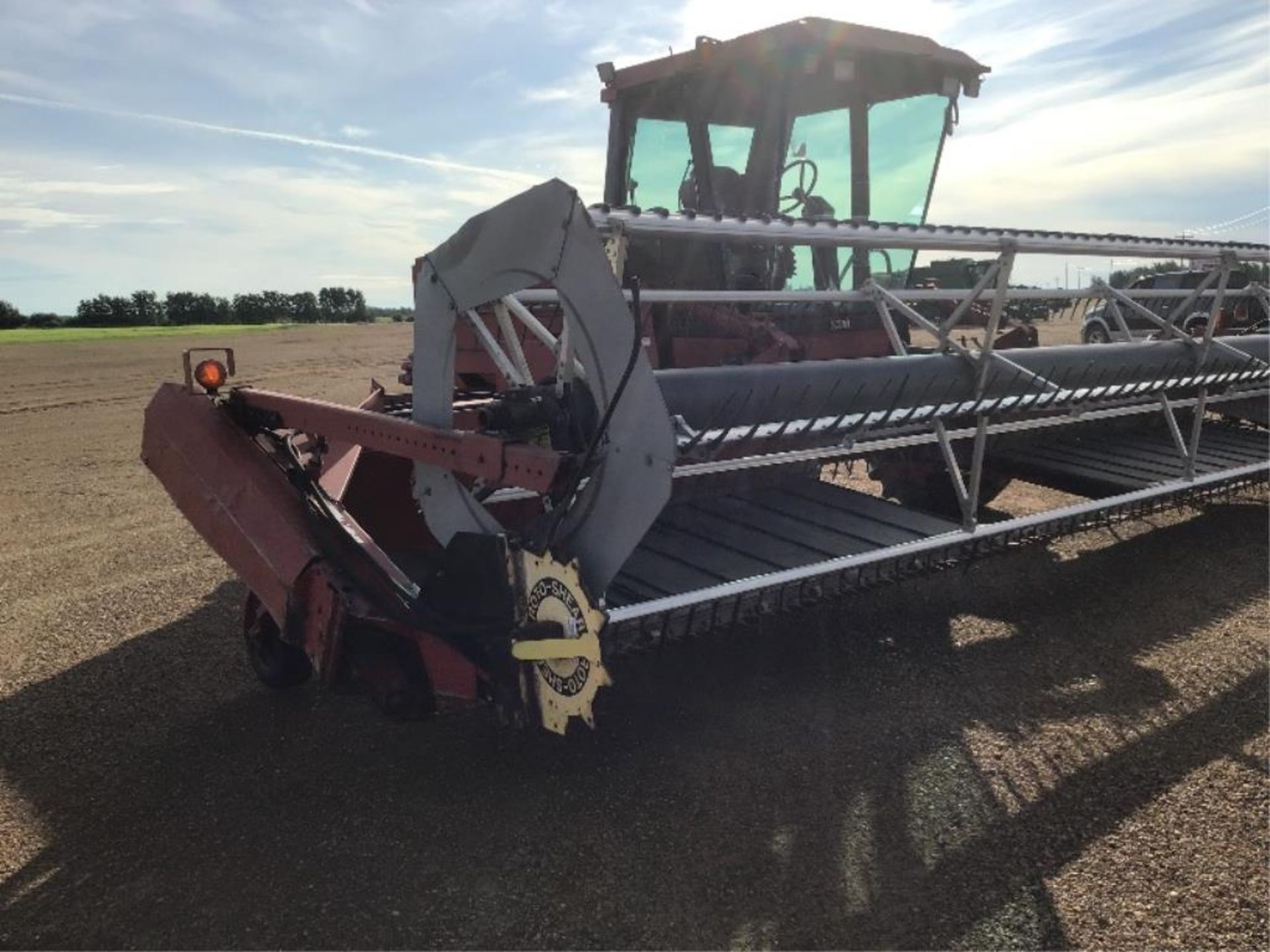 Case IH 8820 25Ft Swather Rear Weights, Diesel power, Hydro static Drive, U/2 Pickup Reel w/Poly - Image 3 of 23