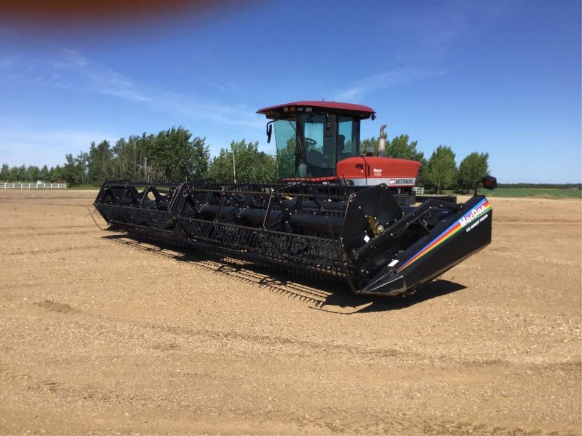 2003 Westward 9350 30Ft SP Swather w/ 972 MacDon Harvest Header New Batteries, 2-spd Trans, May need