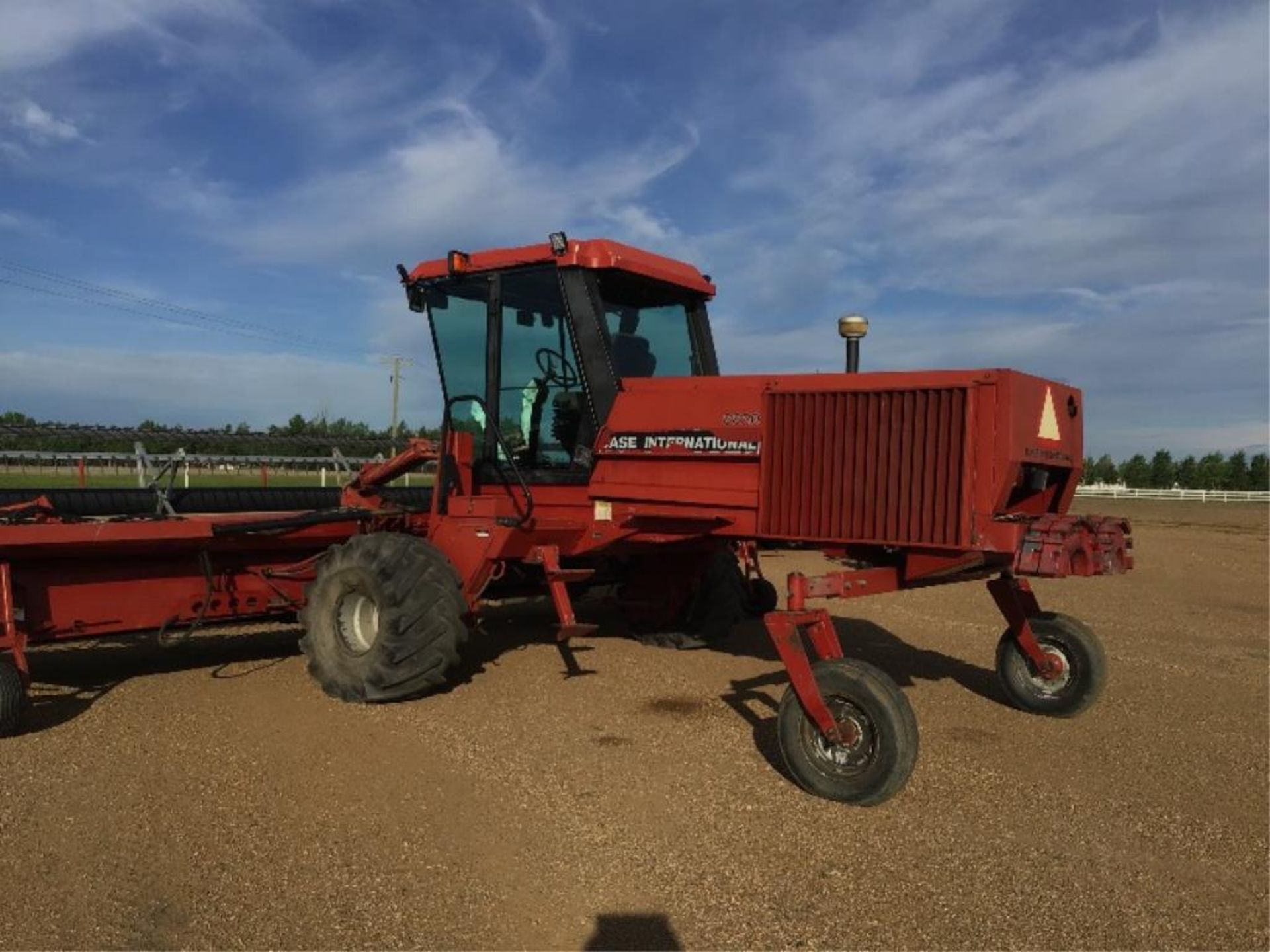 Case IH 8820 25Ft Swather Rear Weights, Diesel power, Hydro static Drive, U/2 Pickup Reel w/Poly - Image 9 of 23