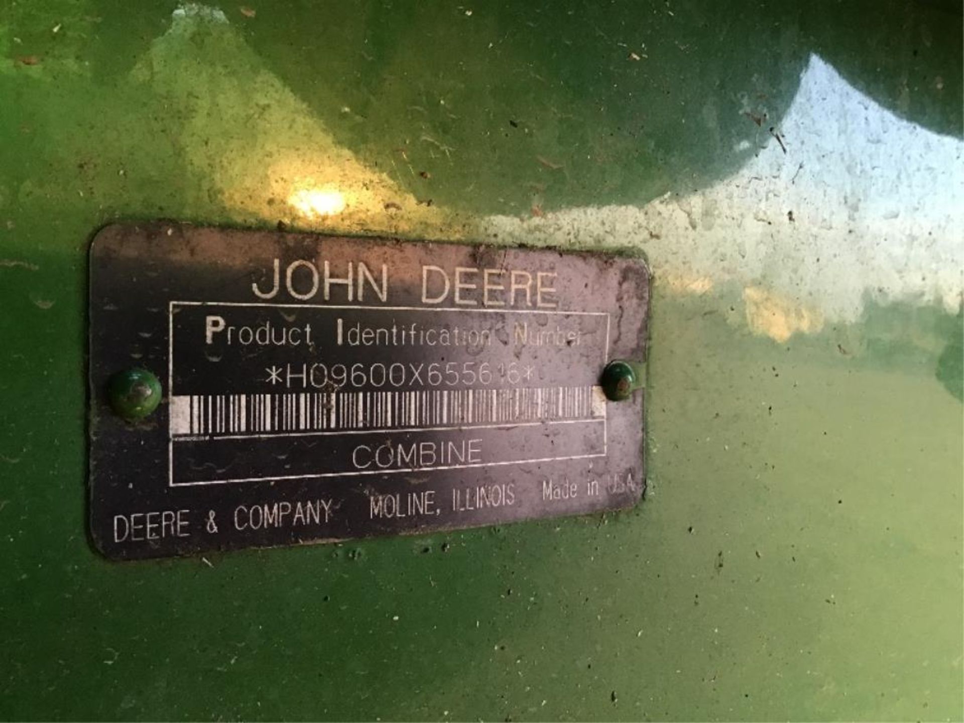 1994 John Deere 9600 Combine w/914 P/U Header Rear tires new in 2021, Farm Trax Yield Monitor, wired - Image 11 of 38