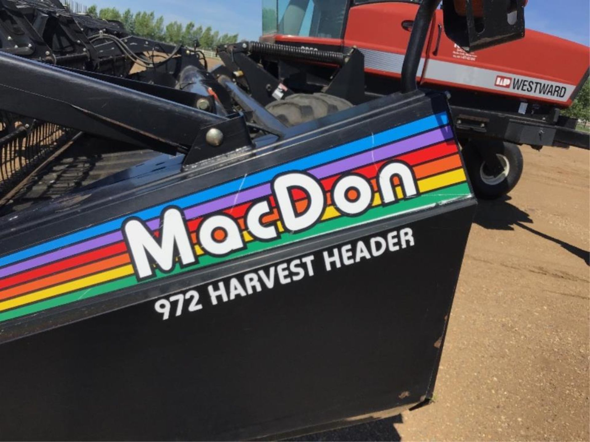 2003 Westward 9350 30Ft SP Swather w/ 972 MacDon Harvest Header New Batteries, 2-spd Trans, May need - Image 7 of 15