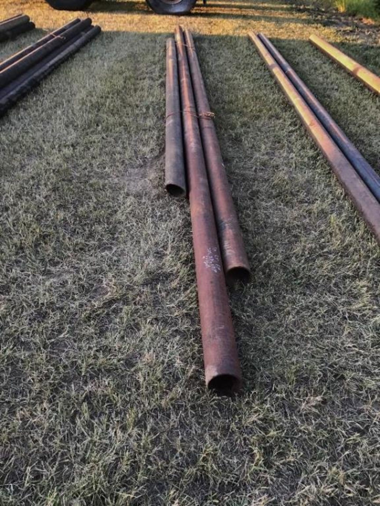 Lot of (3) 4.5in Pipe 1/4in Wall 21FT, 18Ft & 13Ft. Selling by the pc X 3.Lot #s' 55 & 56 Selling