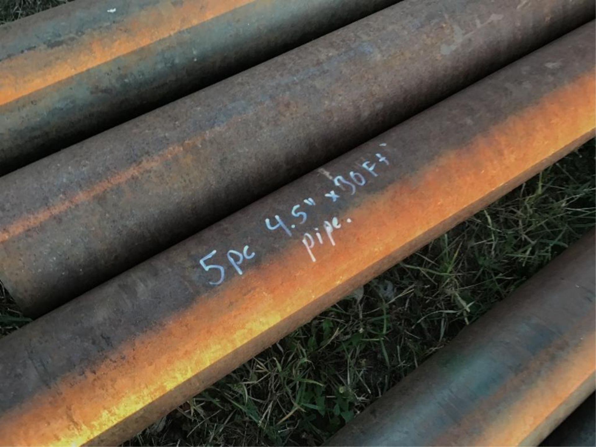 Lot of (5) 4.5in X 30Ft Pipe Selling by the pc X 5. - Image 2 of 2