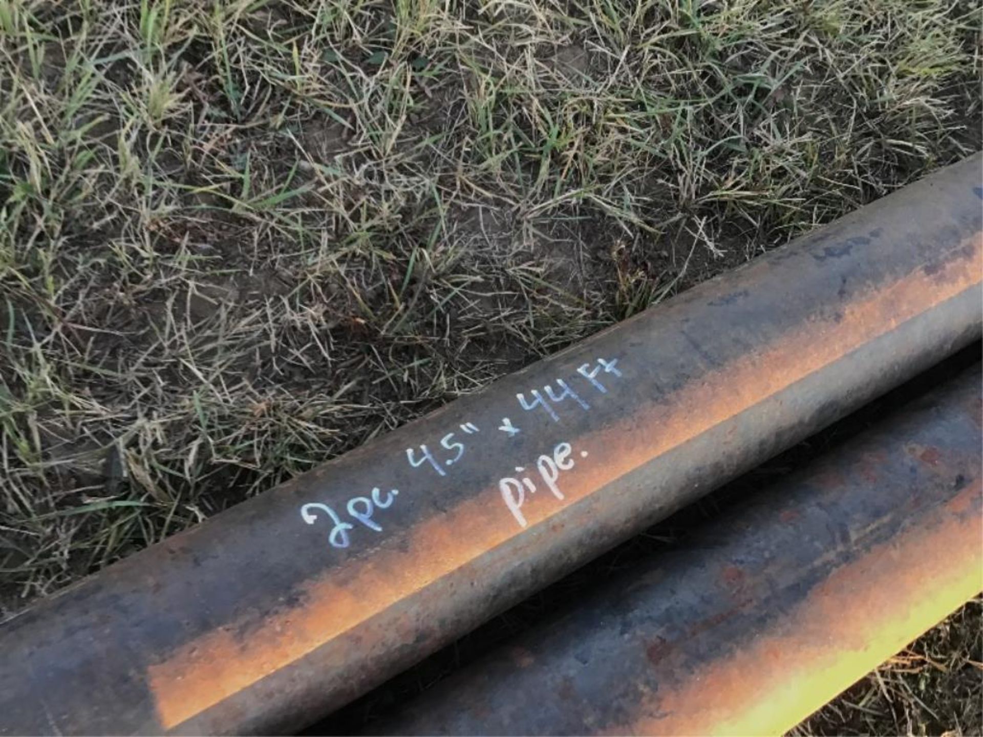 Lot of (2) 4.5in X 45Ft Pipe Selling by the pc X 2. - Image 2 of 2