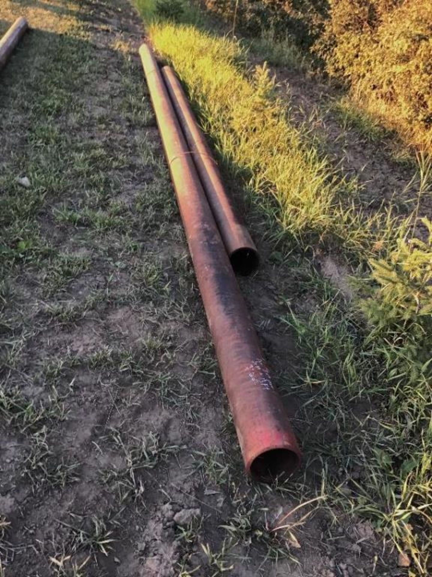 Lot of (2) 6.5in Pipe. 3/8in Wall 21Ft & 13Ft. Selling by the pc X 2.